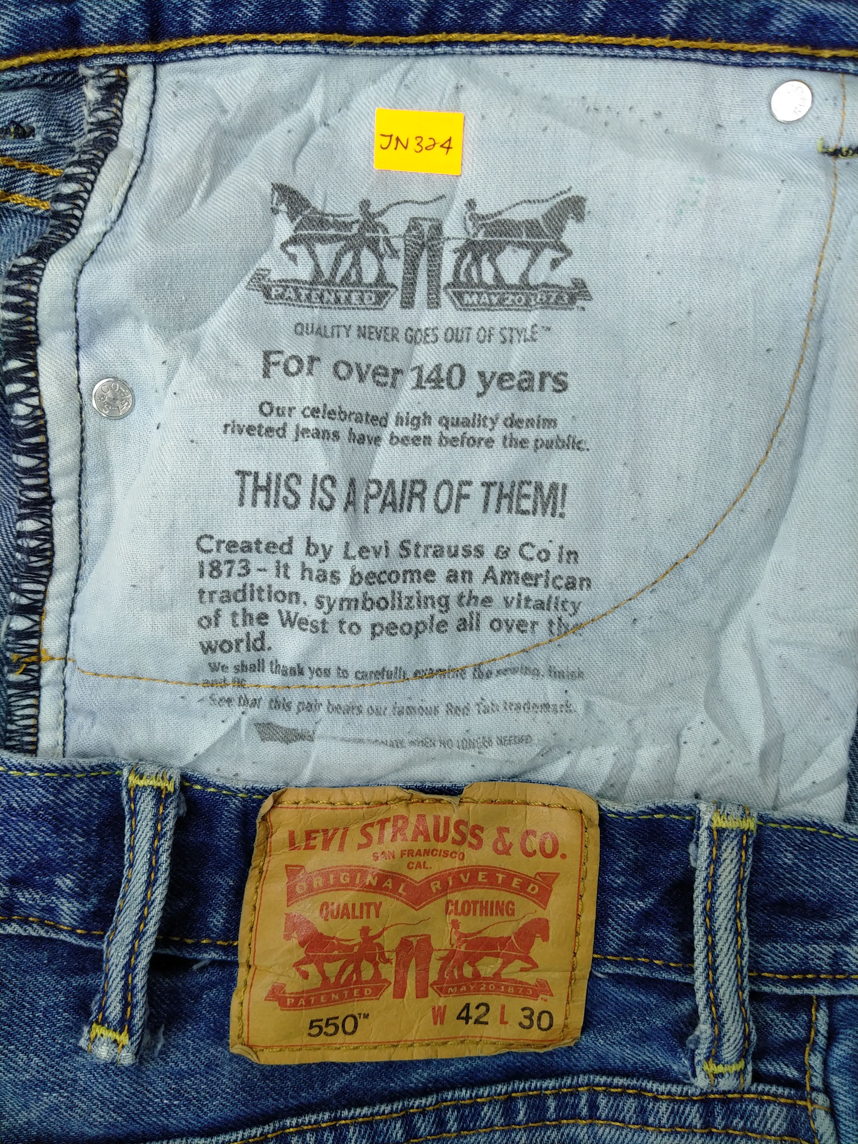Levi's Vintage Levi's 550 41x29 Denim -JN324 Size US 41 - 11 Thumbnail