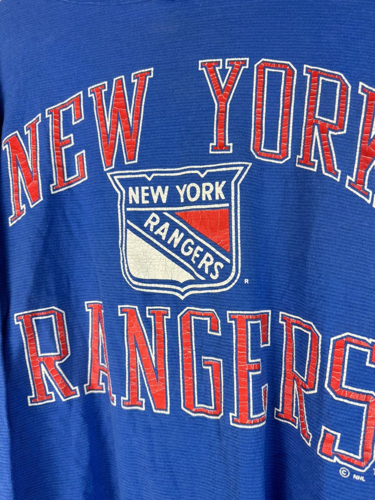 NHL Vintage 80’s Russell NHL New York Rangers Hoodie Size L Size US L / EU 52-54 / 3 - 4 Thumbnail