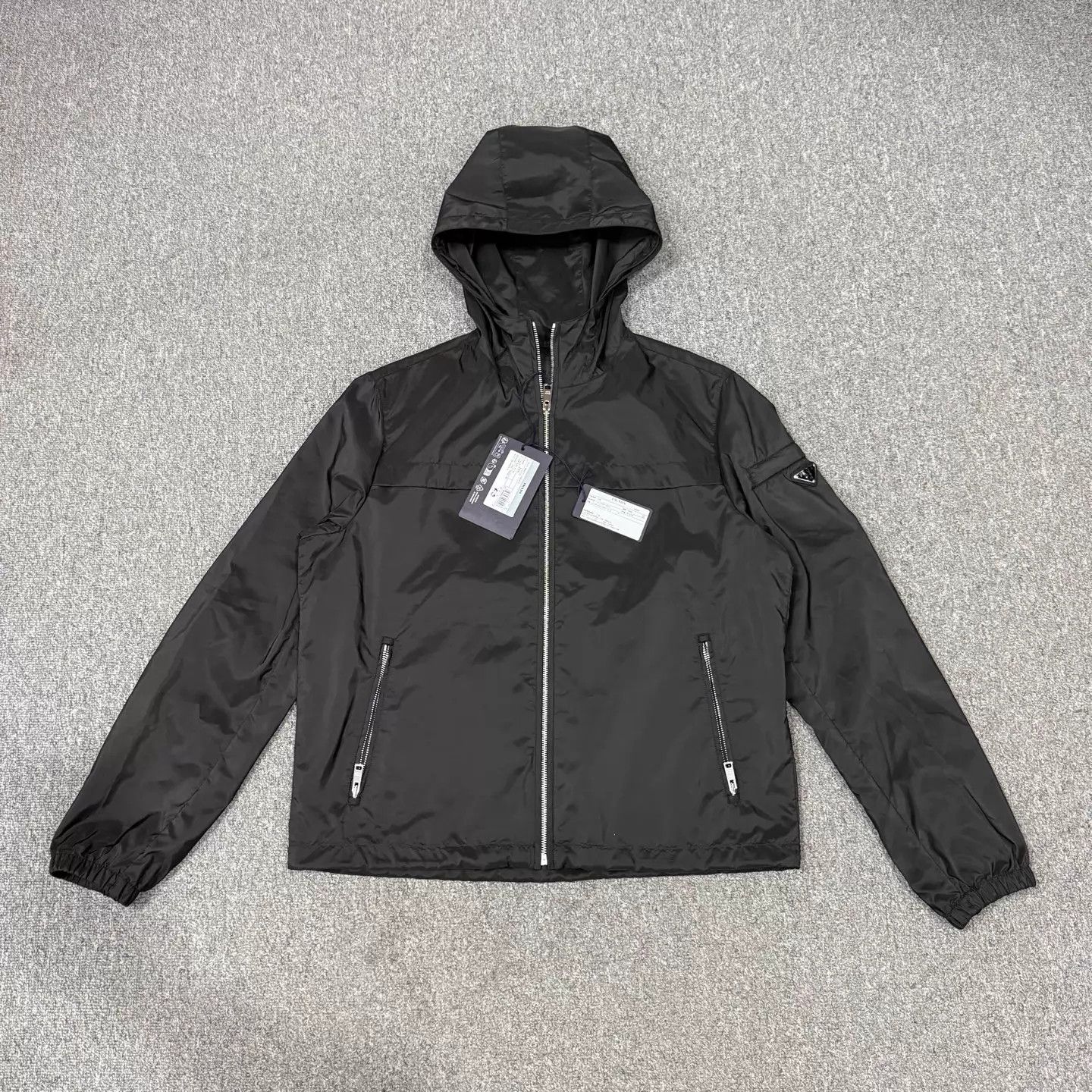 Prada × Vintage Prada Gore-Tex Black Jacket Men's 52 SGV340 W85