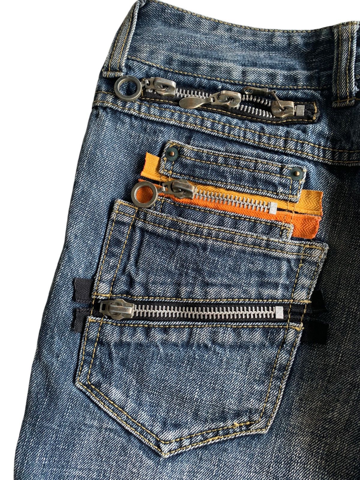 Tornado Mart Flare💥 Semantic Design Punk Style Rusty Distressed Denim☠️🎌 Size US 30 / EU 46 - 9 Thumbnail