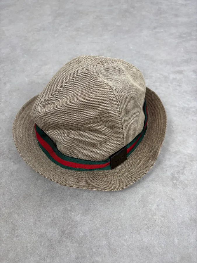 Gucci 2000s Gucci Beige Canvas Hat Size ONE SIZE - 1 Thumbnail