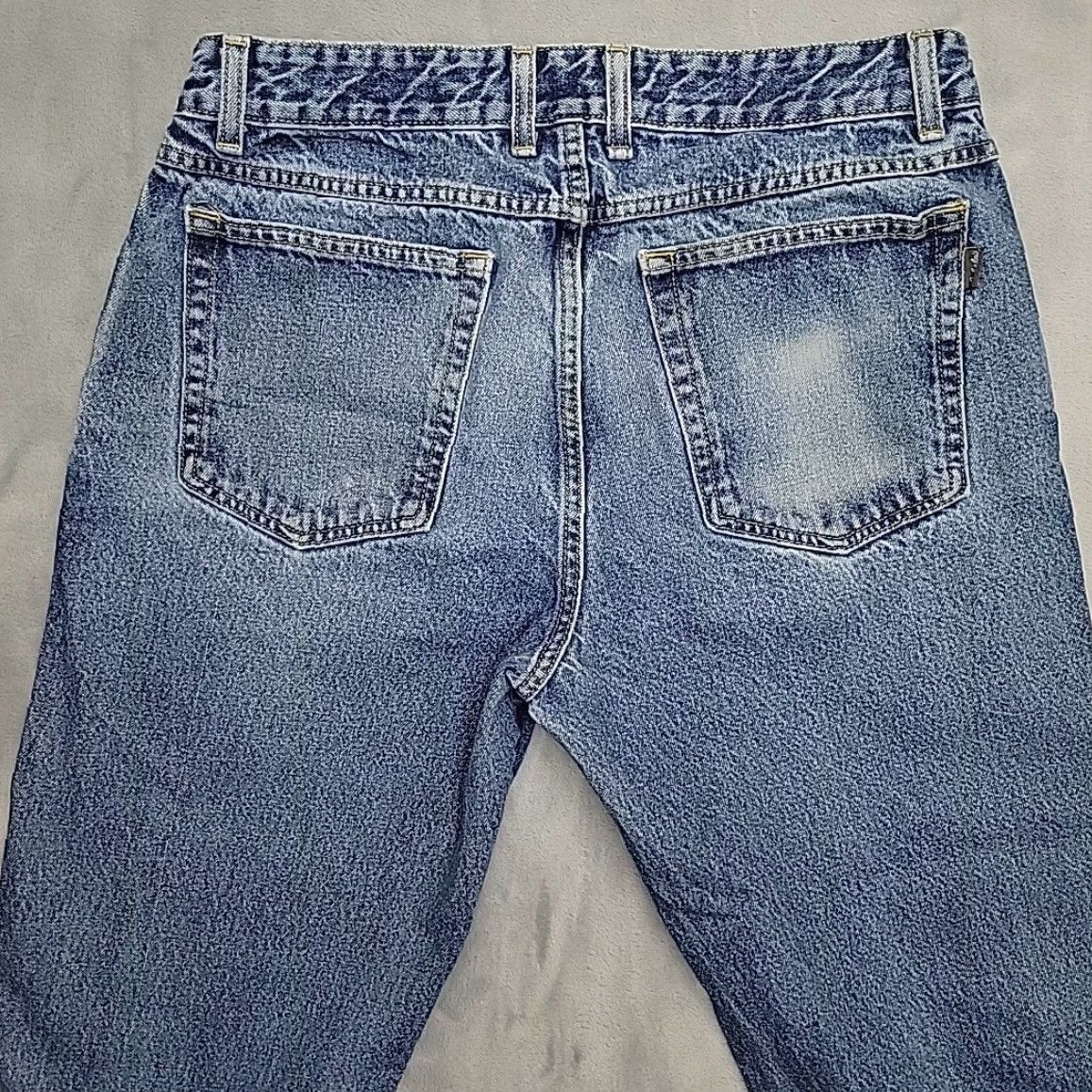 Vintage VINTAGE Cabela's Jeans Mens 34x30 Blue Denim Faded Whiskered Straight Leg Cotton Jeans Size US 34 / EU 50 - 7 Thumbnail