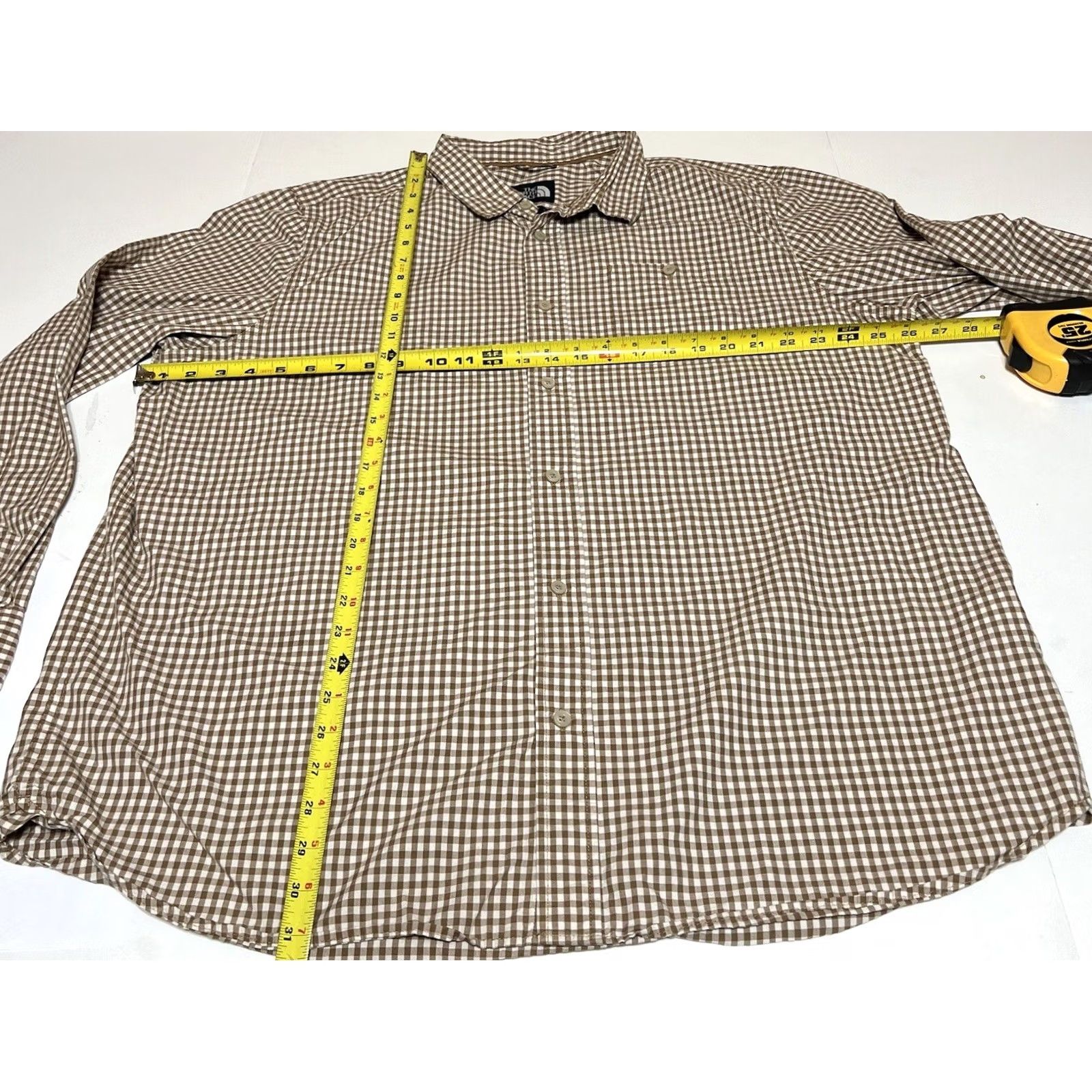The North Face The North Face Shirt Men's 2XL Button-Up Brown Check Long Sleeve Cotton 100% Pocketed Casual Size US XXL / EU 58 / 5 - 4 Thumbnail