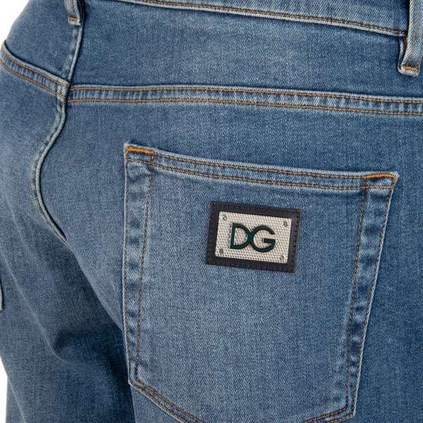 Dolce & Gabbana o1y0125 Logo Jeans in Blue Size US 34 / EU 50 - 5 Thumbnail