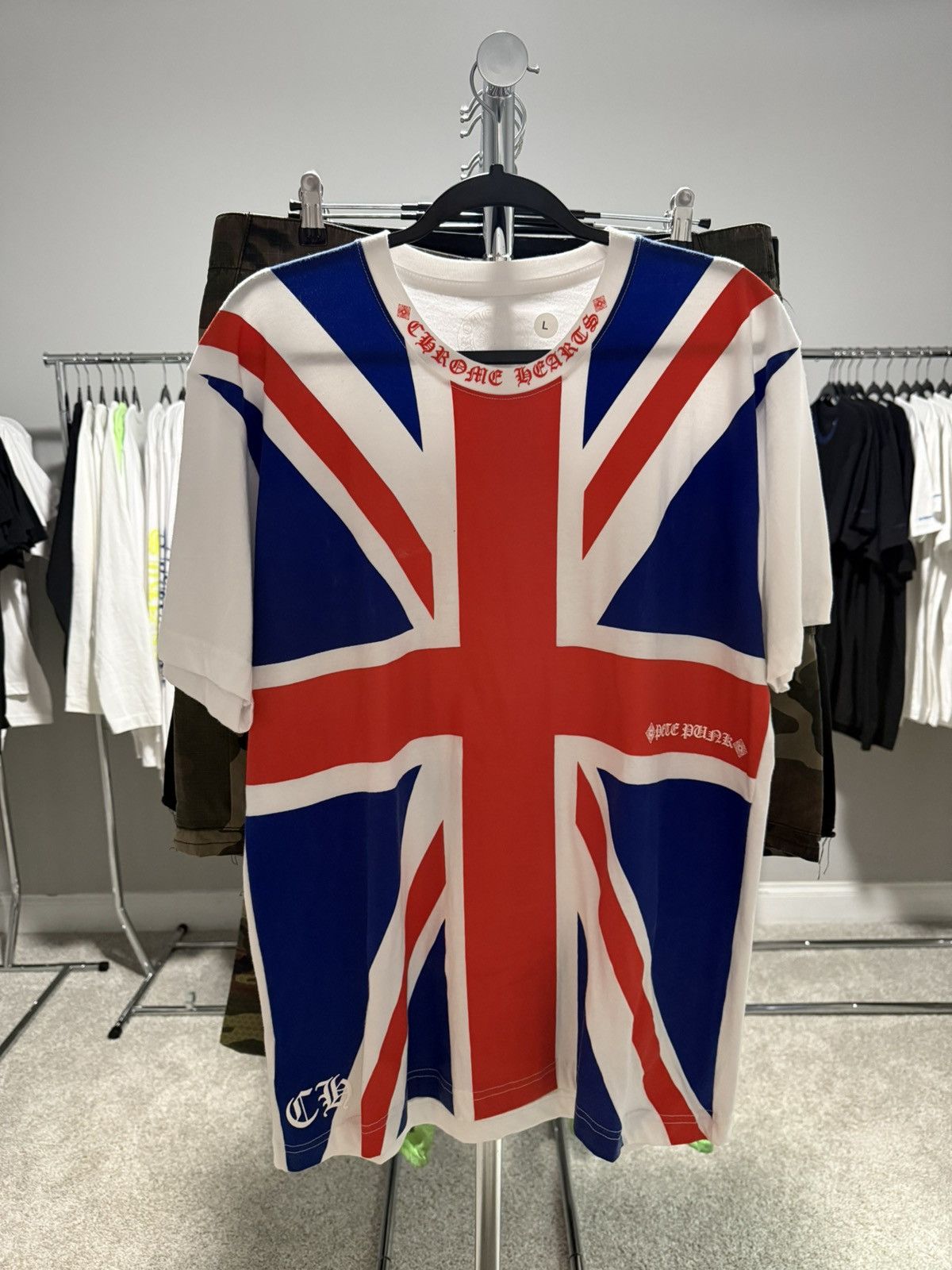Chrome Hearts Chrome Hearts Pete Punk Flag S/s Size US L / EU 52-54 / 3 - 1 Thumbnail