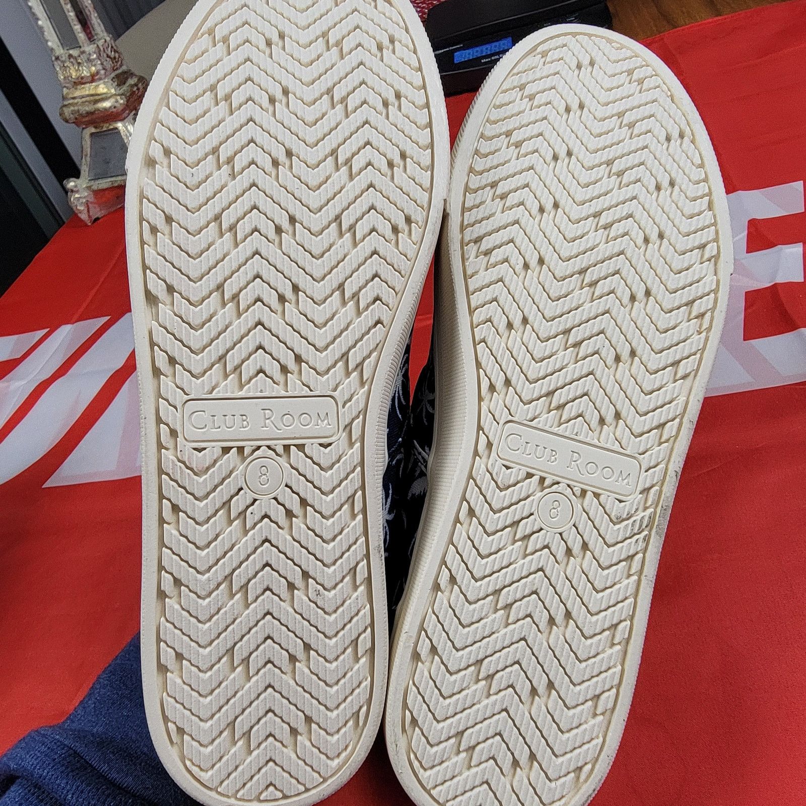Club Room Club Room Slip On Tate Navy Palm Sz 8M 100147497 Size US 8 / EU 41 - 6 Thumbnail