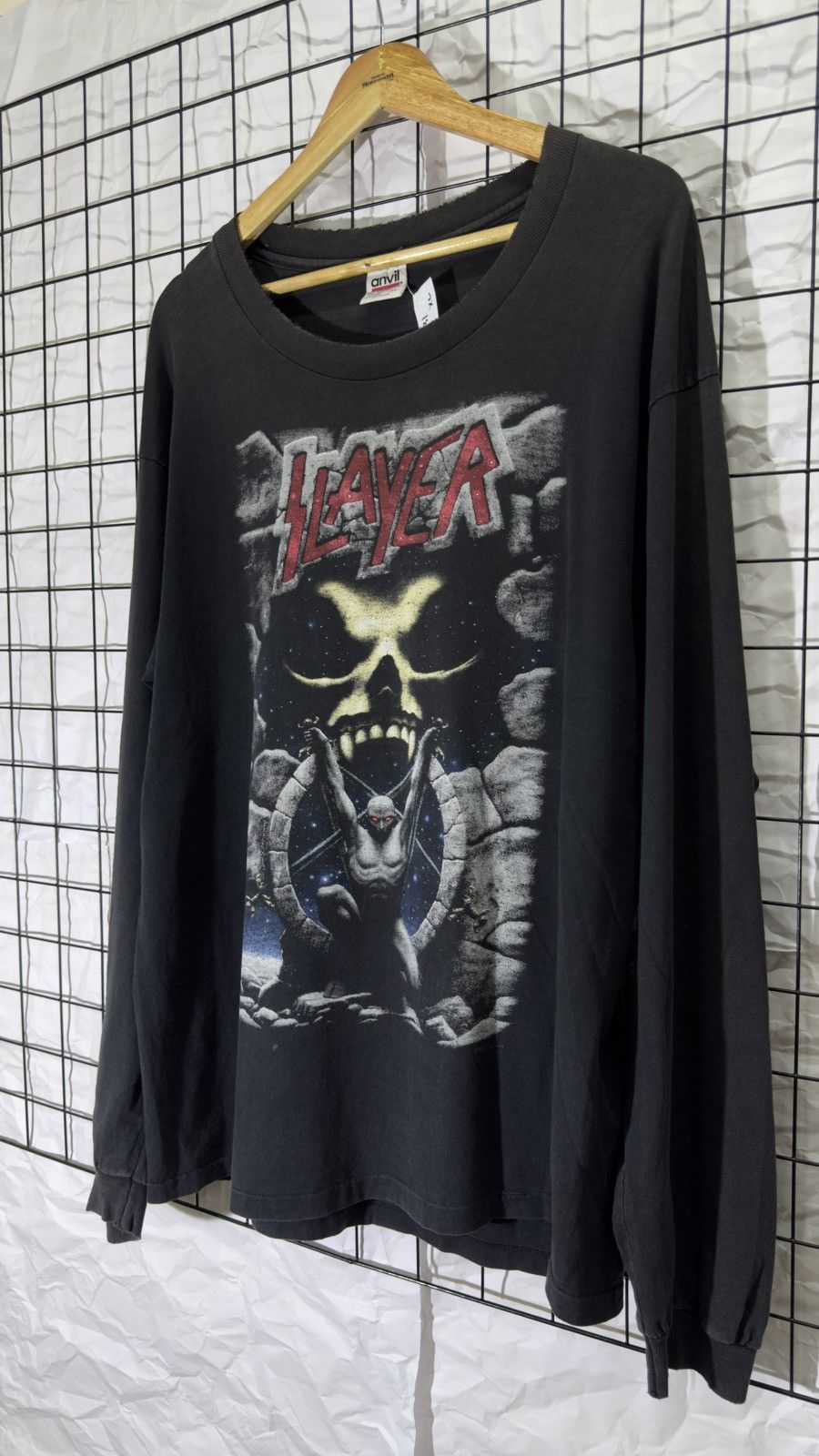 Band Tees Vintage 1995 slayer live intrusion band tee shirt Size US XL / EU 56 / 4 - 5 Thumbnail