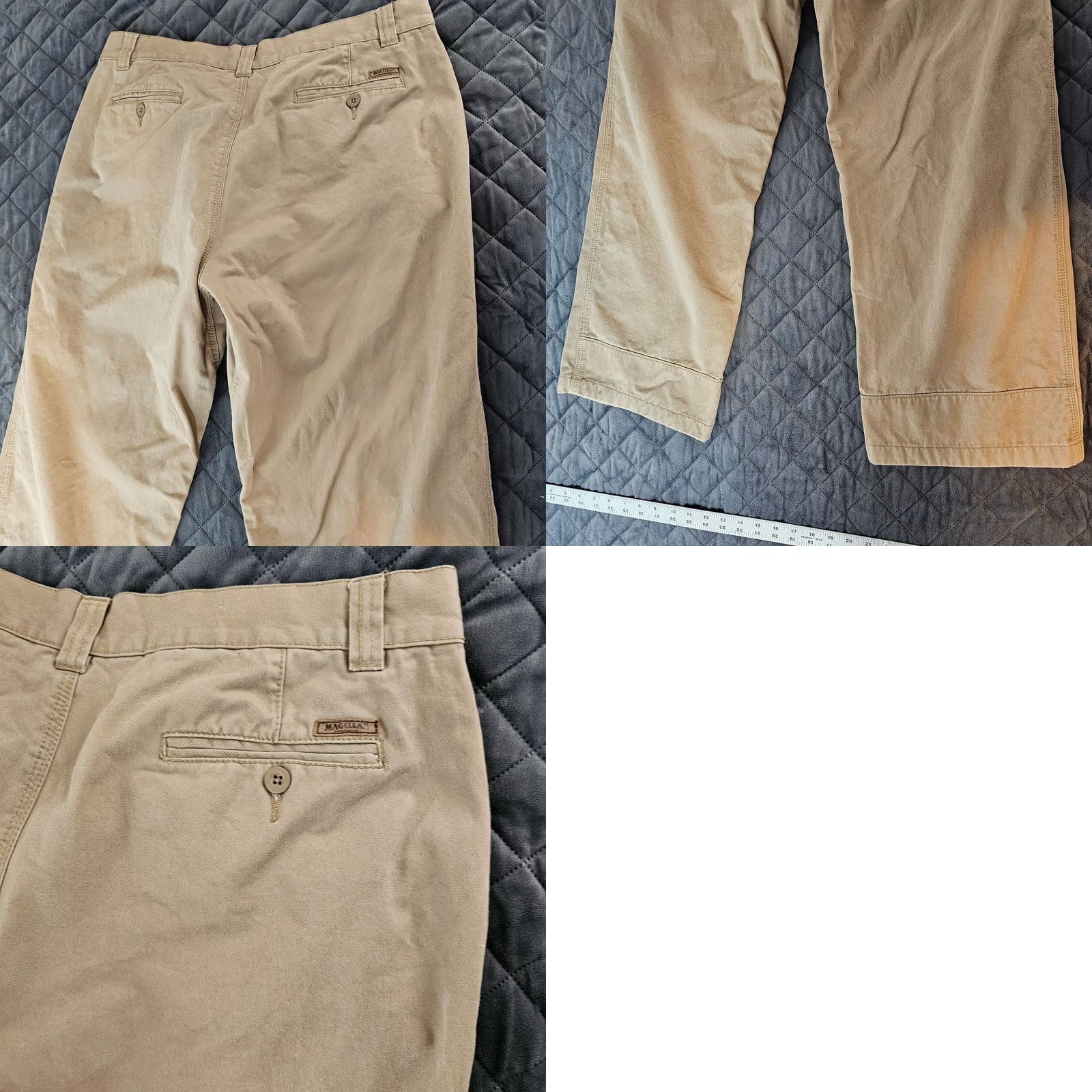 Vintage Magellan Men Cargo Pants Brown Regular Size 38x30 Outdoor Rock 89% Nylon 11% Spandex Bleboard? Size US 35 - 8 Thumbnail