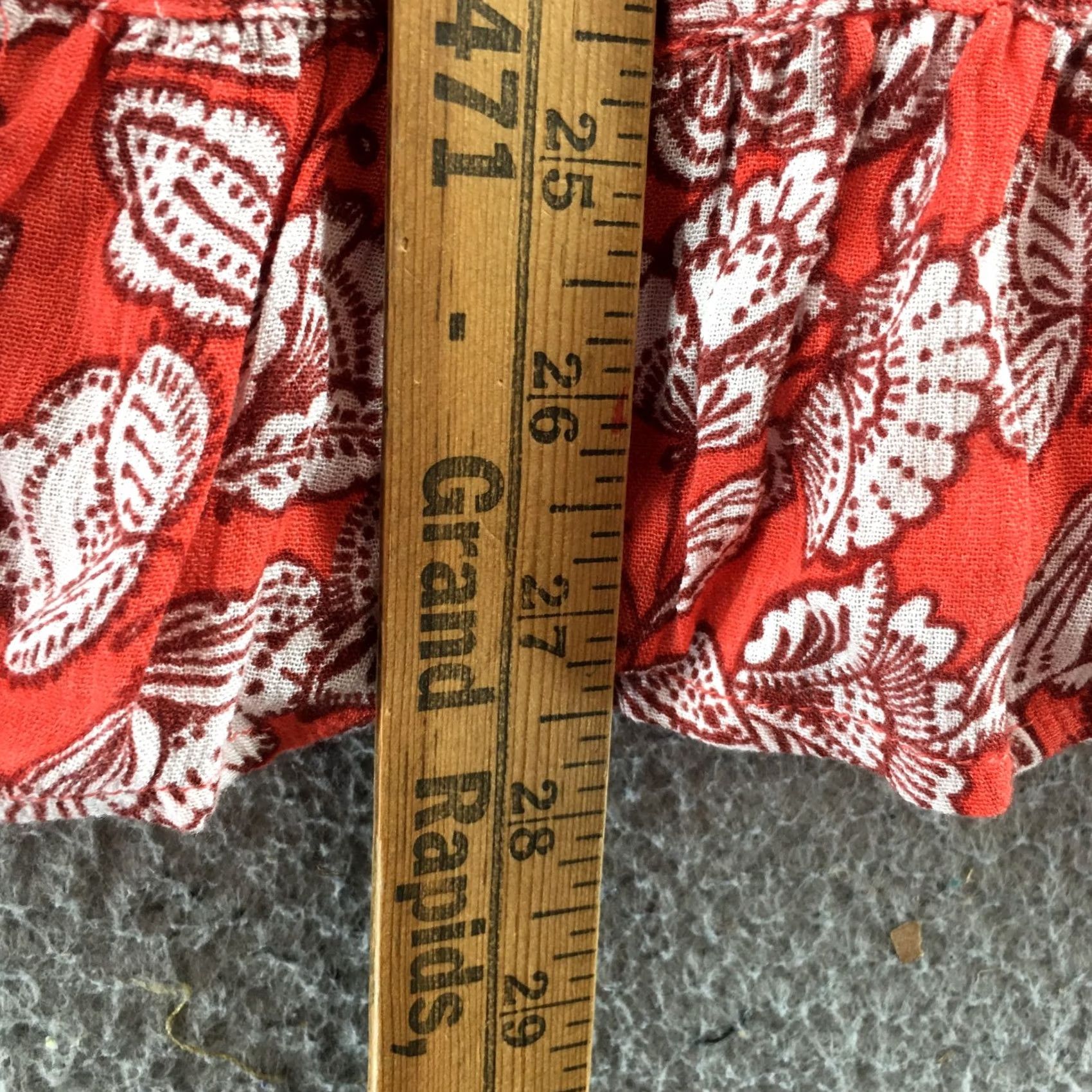 Vintage Maurices Tank Top Womens Medium Red Floral Sleeveless Ruffle Hem Casual Rayon Size M / US 6-8 / IT 42-44 - 6 Thumbnail