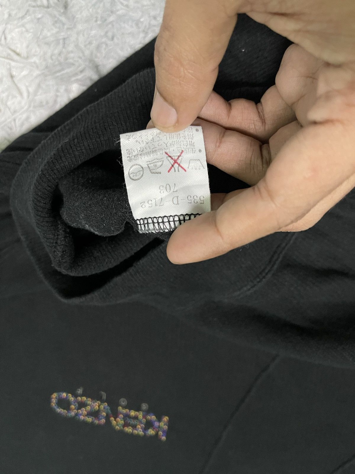 Kenzo 90s KENZO GOLF SWEAT TRAINER LOGO EMBROIDERY BLACK Size US L / EU 52-54 / 3 - 9 Thumbnail