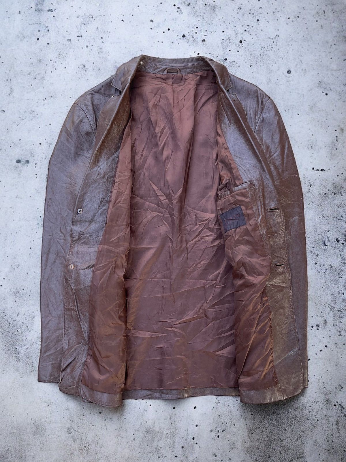 Takeo Kikuchi TAKEO KIKUCHI SHEEP SKIN LEATHER COAT Size US L / EU 52-54 / 3 - 6 Thumbnail
