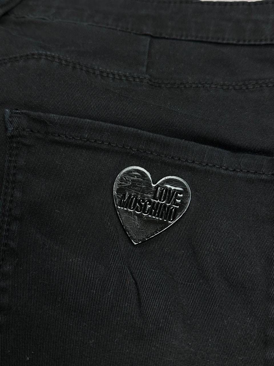 Moschino Vintage Love Moscino Black Denim Pants Y2K 31 Size US 31 - 6 Thumbnail