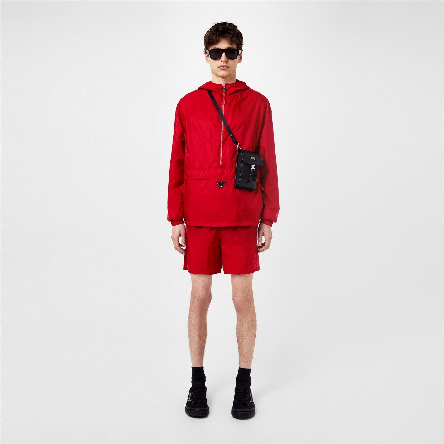 Prada PRADA Triangle Logo Windbreaker Size US XL / EU 56 / 4 - 5 Thumbnail