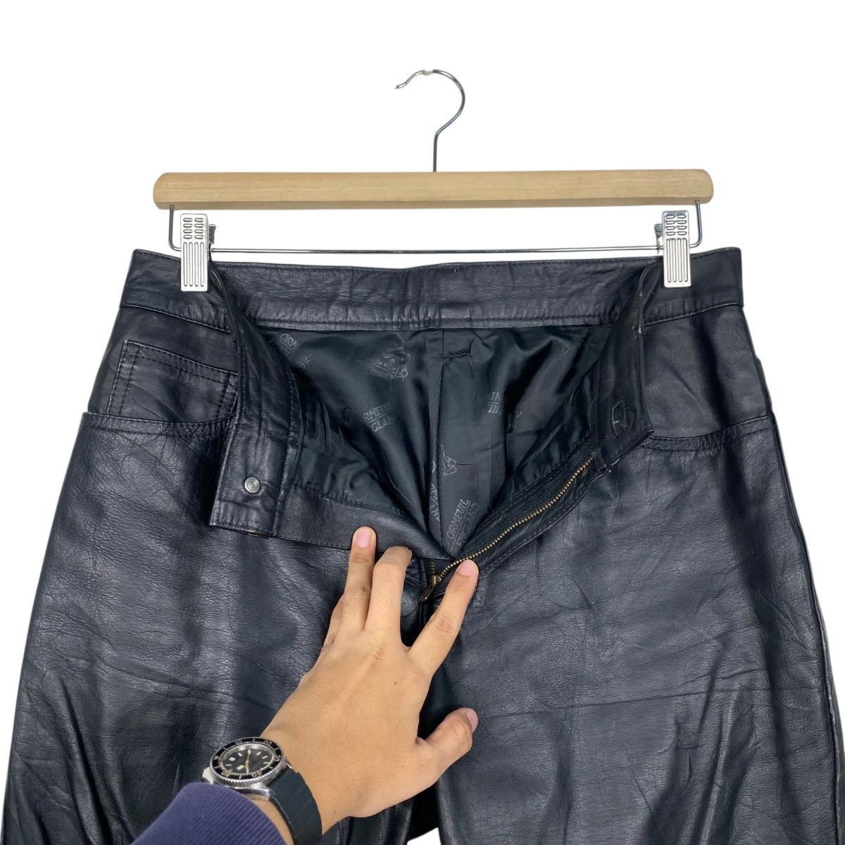 Leather Vintage Leather flare pant Size US 30 / EU 46 - 13 Thumbnail