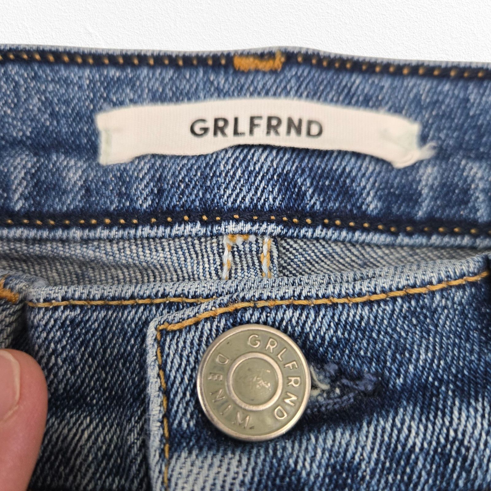 GRLFRND GRLFRND Karolina High-Rise Straight Jeans Size 25 Size 25" / US 0 / IT 36 - 6 Thumbnail