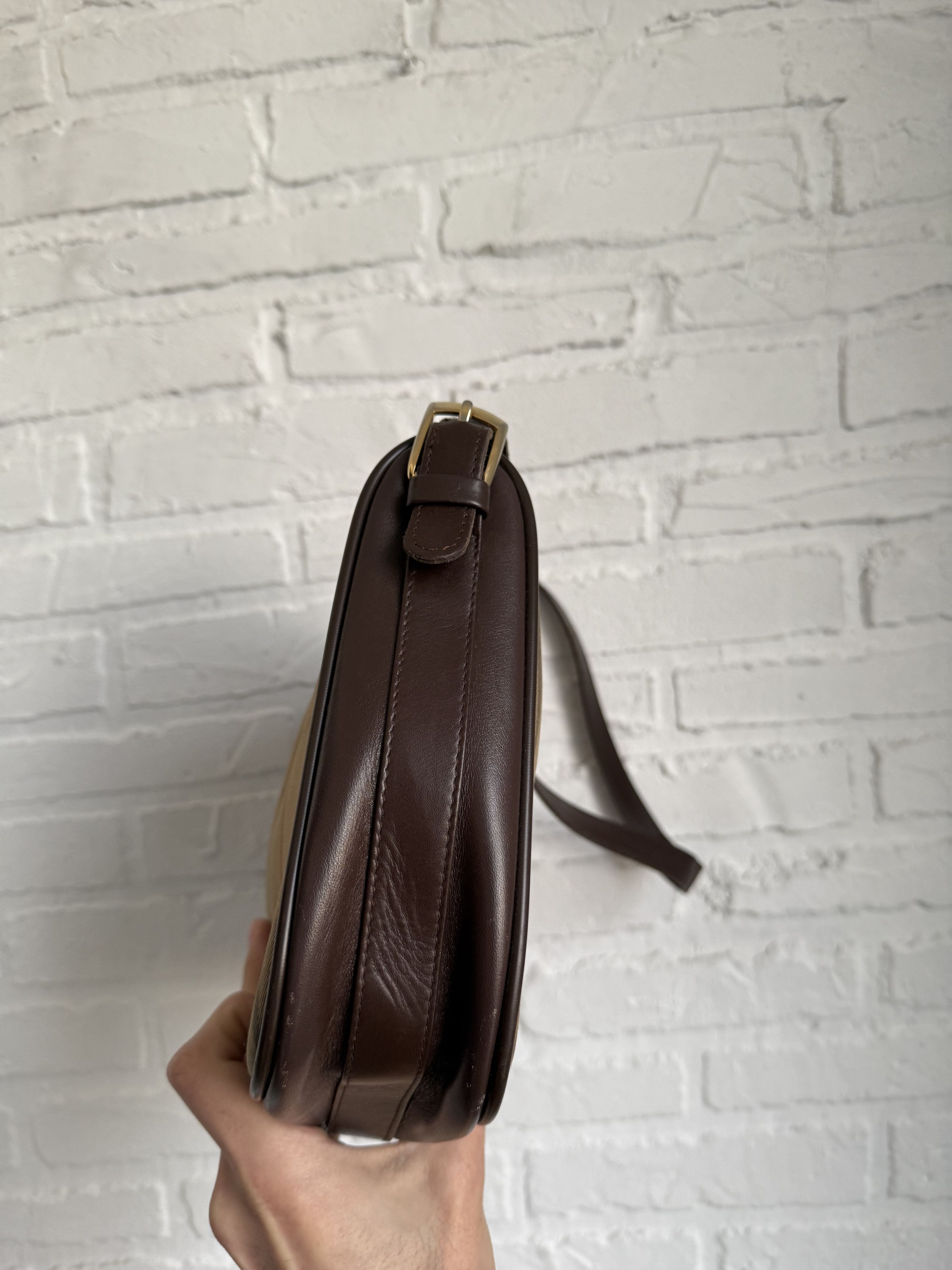 Burberry Vintage 90s Burberrys leather messenger shoulder bag Size ONE SIZE - 3 Thumbnail
