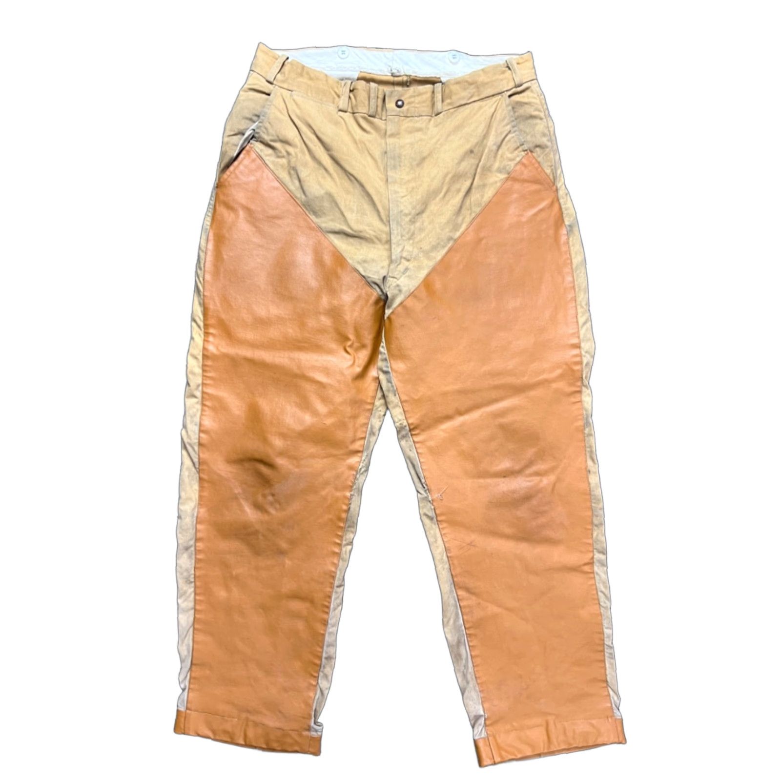 Vintage VINTAGE Duxbak Aero Rainproof Hunting Pants 36x28 Brown Cotton Flat Front Mens 1960s Size US 36 / EU 52 - 1 Thumbnail