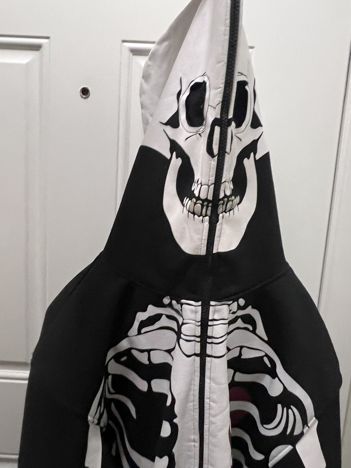 Mecca × Vintage Vintage Y2K Mecca Jeans Skeleton Full Zip Hoodie Black Size US L / EU 52-54 / 3 - 5 Thumbnail