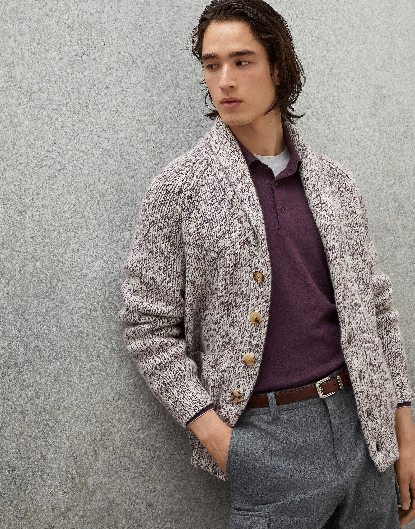 Brunello Cucinelli o1w1db10924 Cardigan in Indigo Size US M / EU 48-50 / 2 - 3 Thumbnail