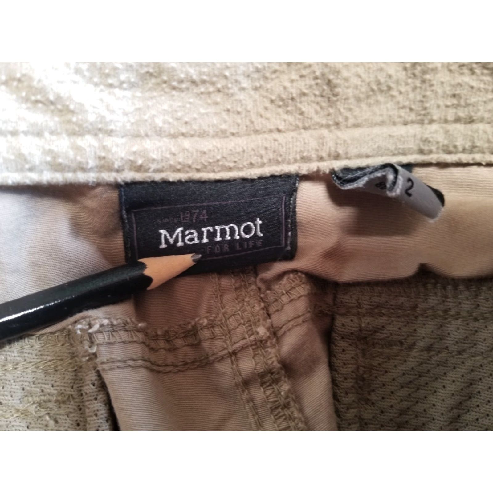 Marmot Marmot Pants Women 2 Brown Cotton Blend Regular Inseam 31" Hiking Outdoors Trail Size 2 Womens Size 26" / US 2 / IT 38 - 7 Thumbnail