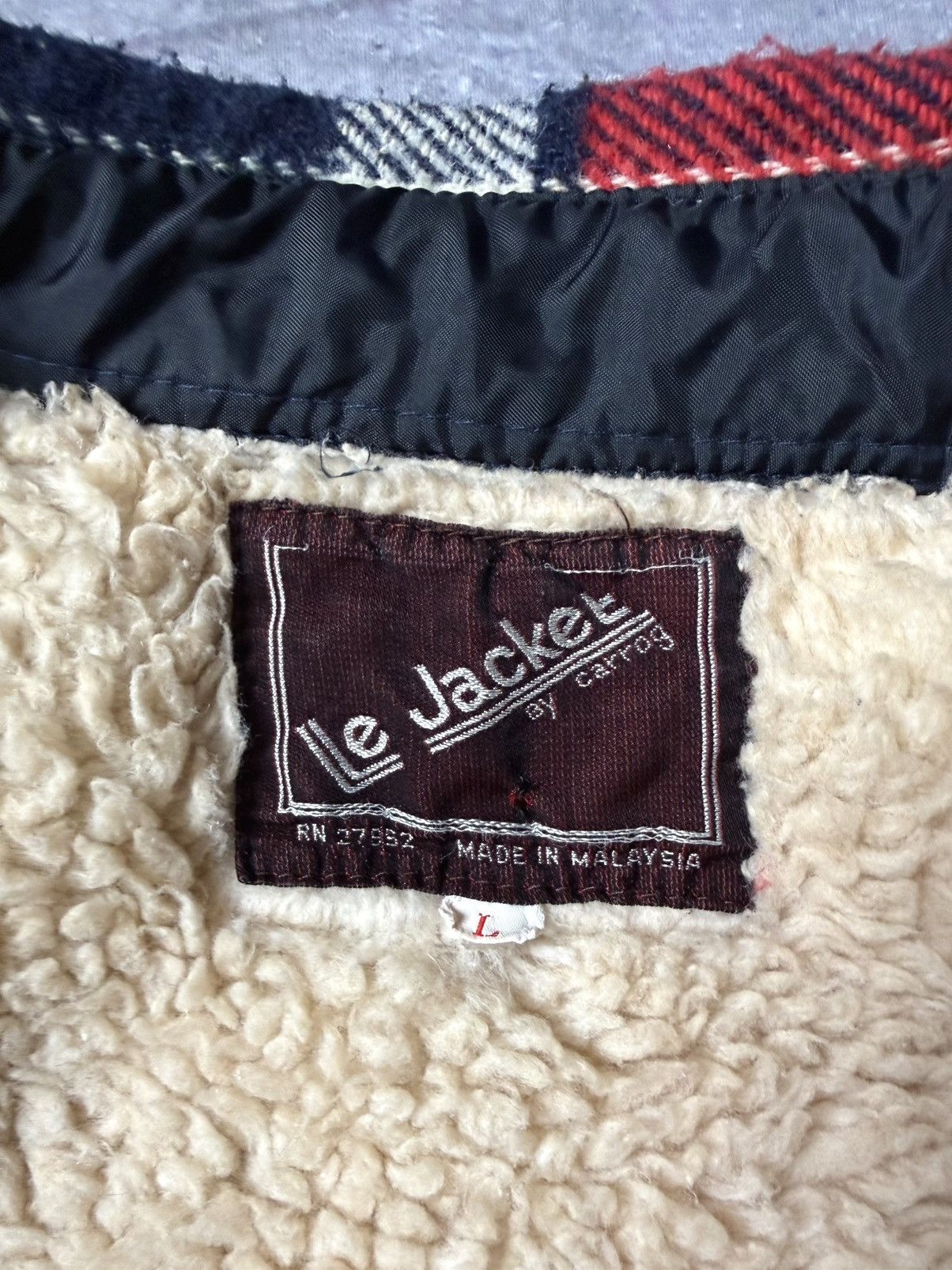 Vintage Vintage Le Jacket by Carrog Wool Flannel Jacket Shirt (M) Size US L / EU 52-54 / 3 - 7 Thumbnail