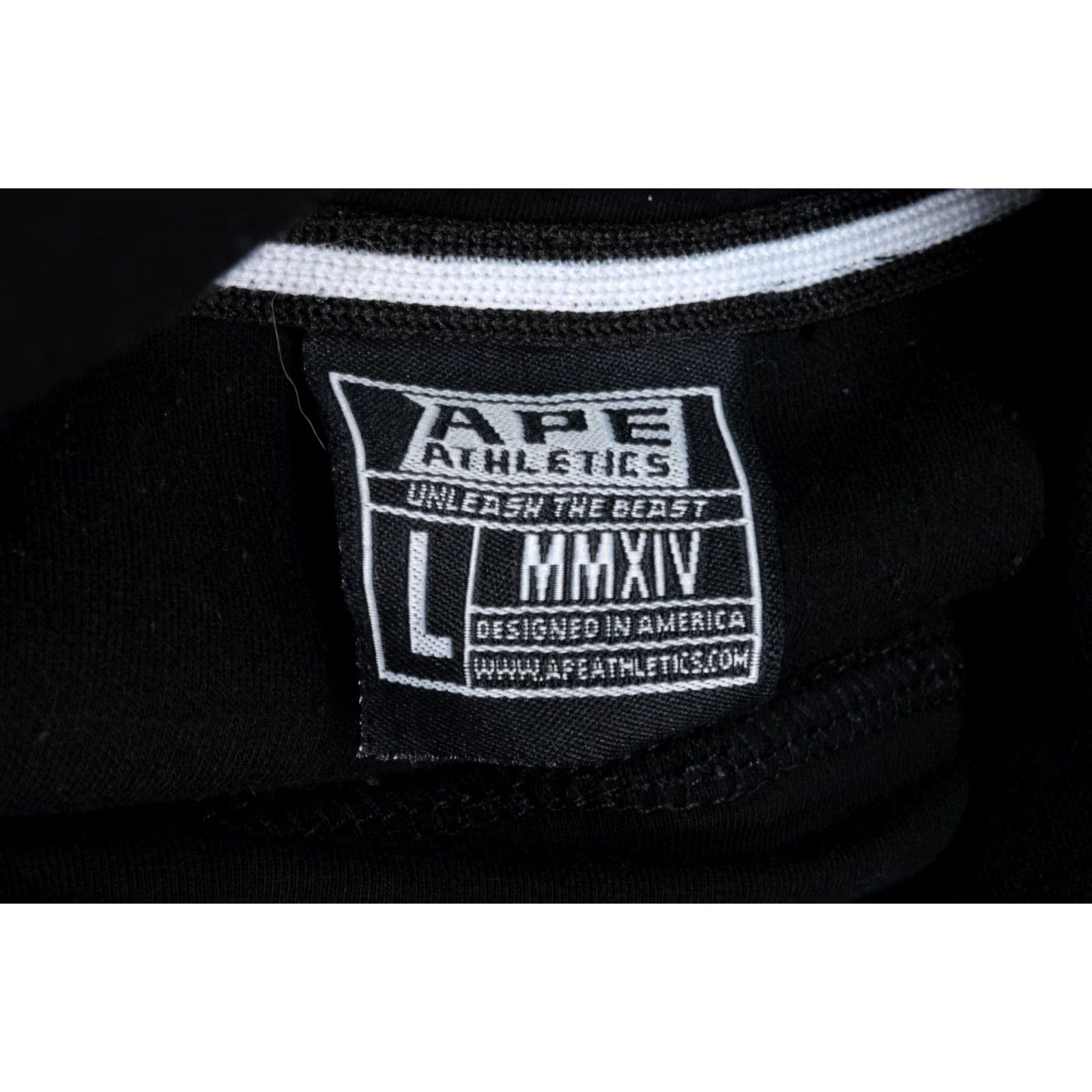 Vintage Ape Athletics Hoodie Womens L Black Scuba Neck Pullover Long Sleeve Gym Active Size L / US 10 / IT 46 - 5 Thumbnail