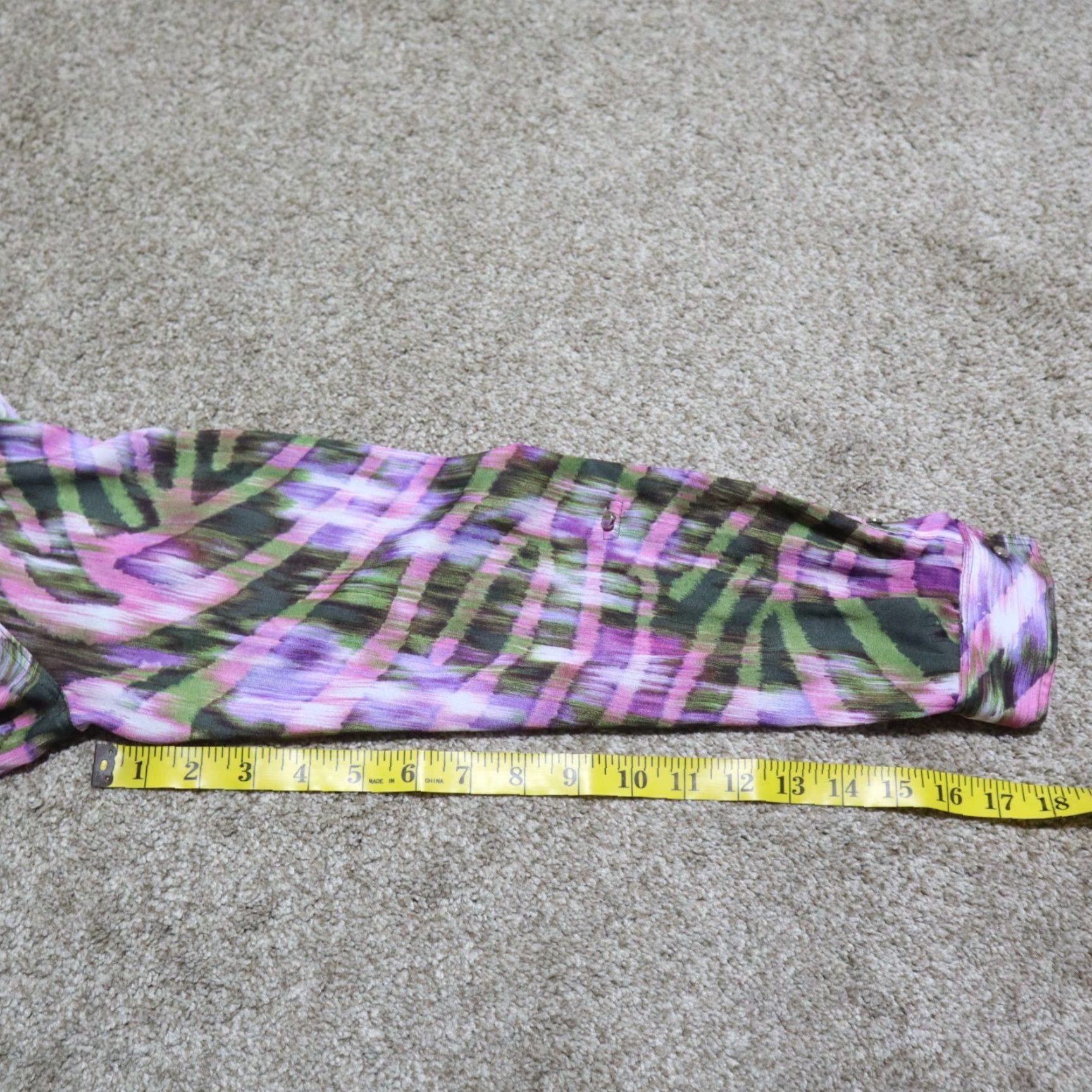 Liz Claiborne Liz Claiborne Shirt Women M Purple Long Sleeve Button-Down Front Tie-Front Slim Fit Casual Corporate Career Size M / US 6-8 / IT 42-44 - 6 Thumbnail