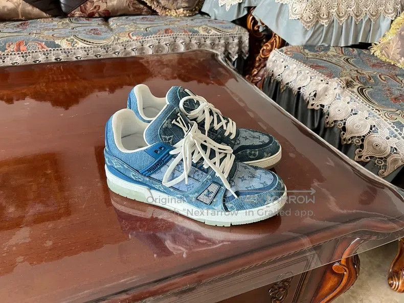 Louis Vuitton Louis Vuitton Classic denim full logo design shoes Size US 7 / EU 40 - 1 Thumbnail