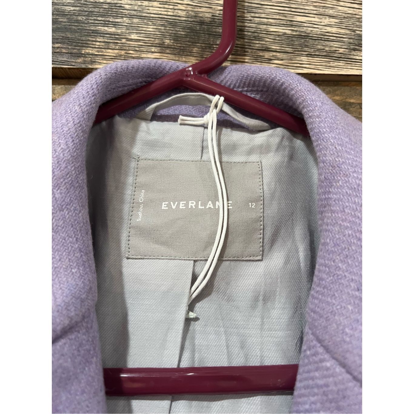 Everlane Everlane NWOT Wool Cocoon Coat Lavender Oversize Fit Sz 12 Size XL / US 12-14 / IT 48-50 - 5 Thumbnail