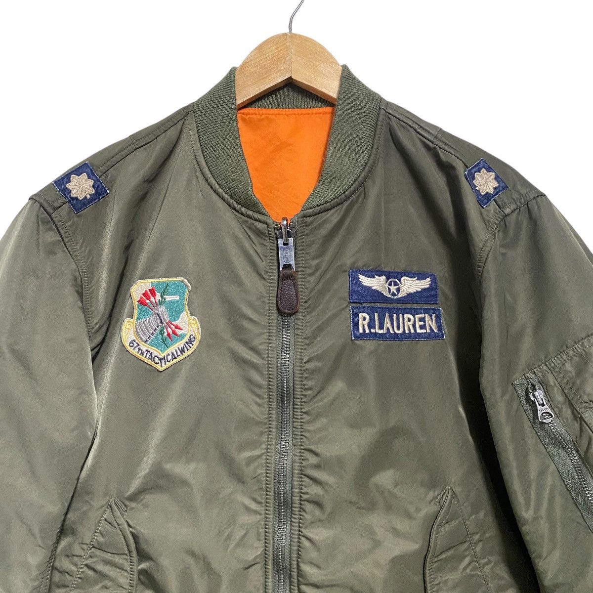 Polo Ralph Lauren Vintage Polo Ralph Lauren MA-1 Flight Jacket Reversible Size US XL / EU 56 / 4 - 5 Thumbnail