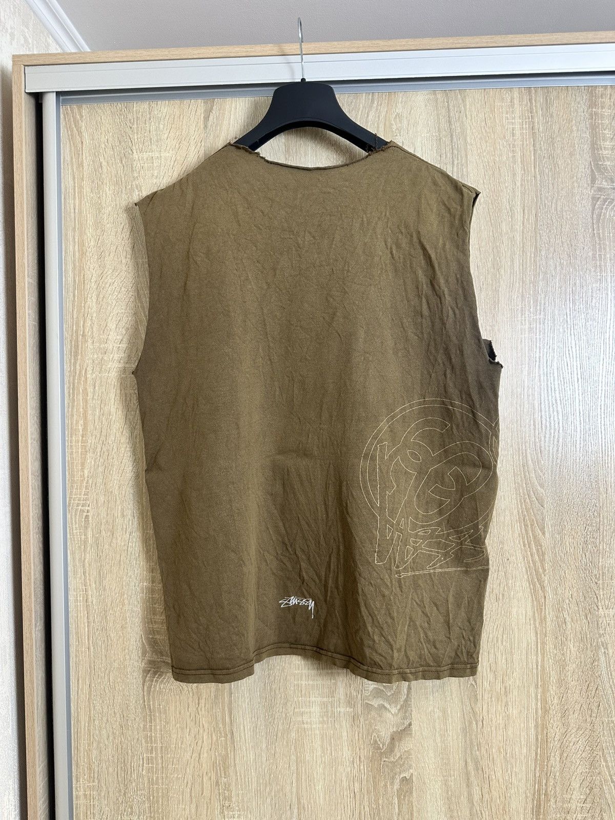 Stussy 🔥 VINTAGE 90s STUSSY FADED Brown Tank Top T Shirt Size US M / EU 48-50 / 2 - 3 Thumbnail