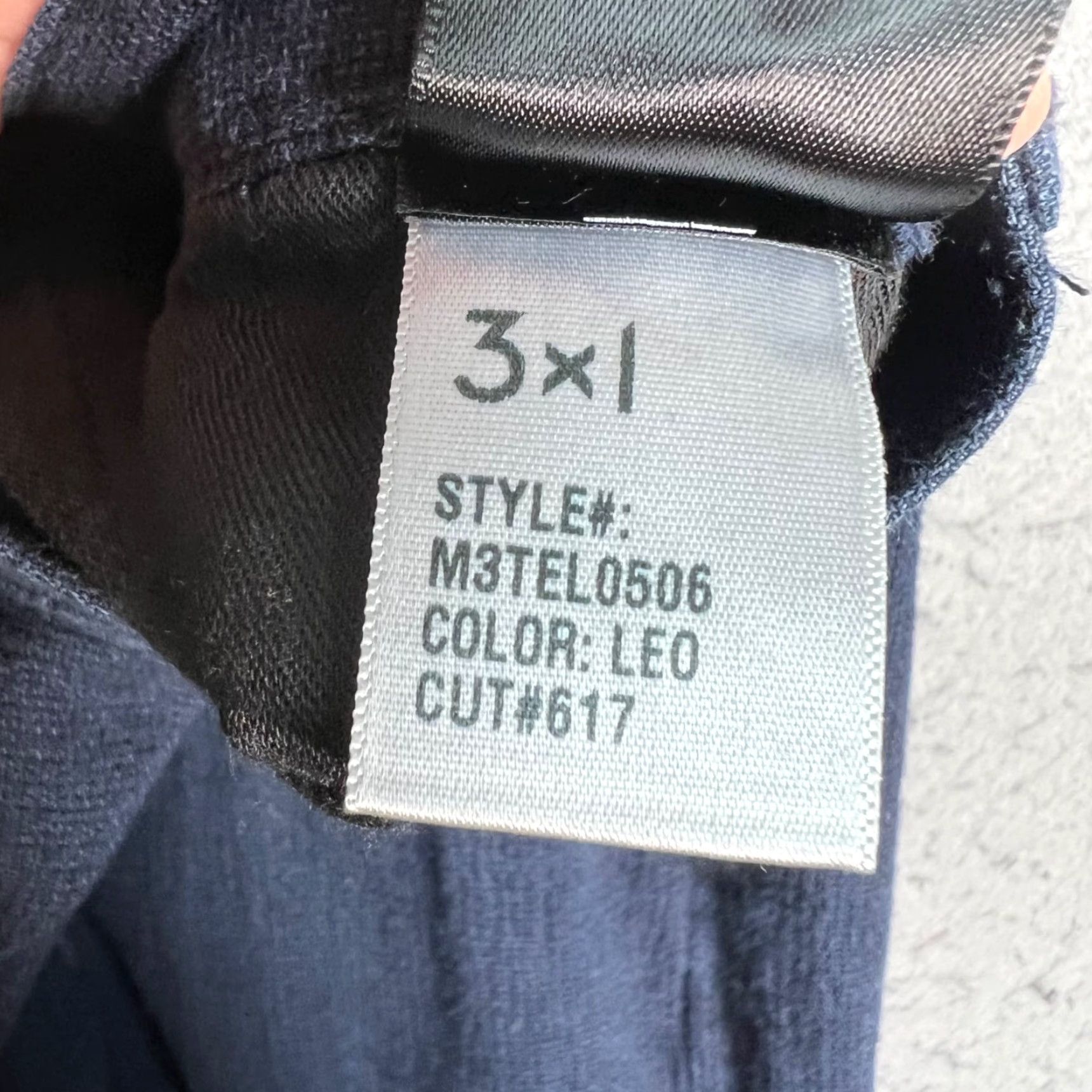 3x1 3x1 NYC Mens Navy Cotton Jogger Pants Medium Tapered Fit Casual Size US 31 - 4 Thumbnail