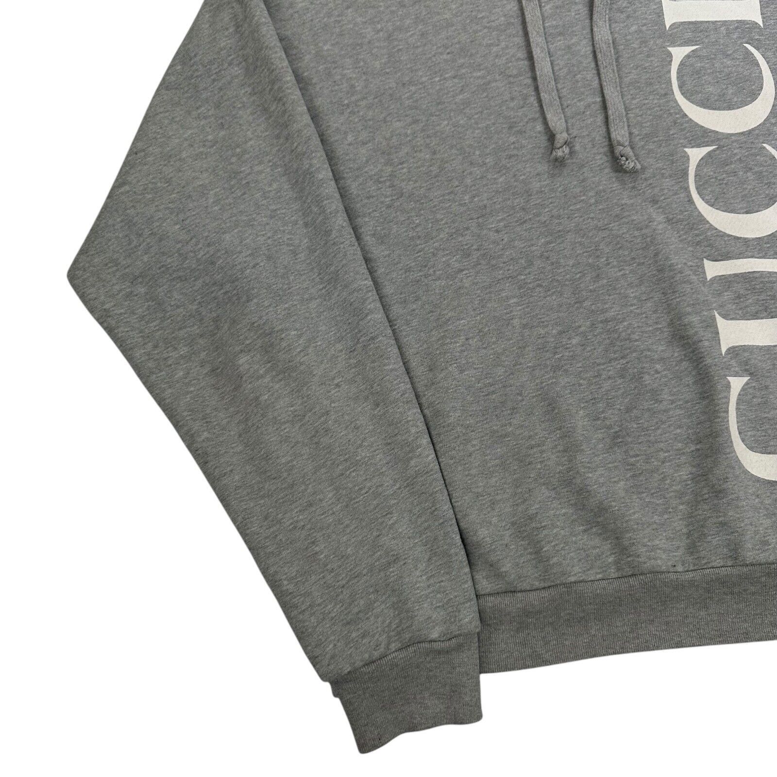 Gucci Gucci Size M Sweatshirt Grey Vertical Logo Graphic Print Size US M / EU 48-50 / 2 - 7 Thumbnail