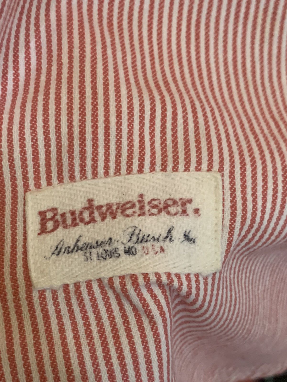 Budweiser × Vintage Vintage Budweiser Button Shirt Size US L / EU 52-54 / 3 - 14 Thumbnail