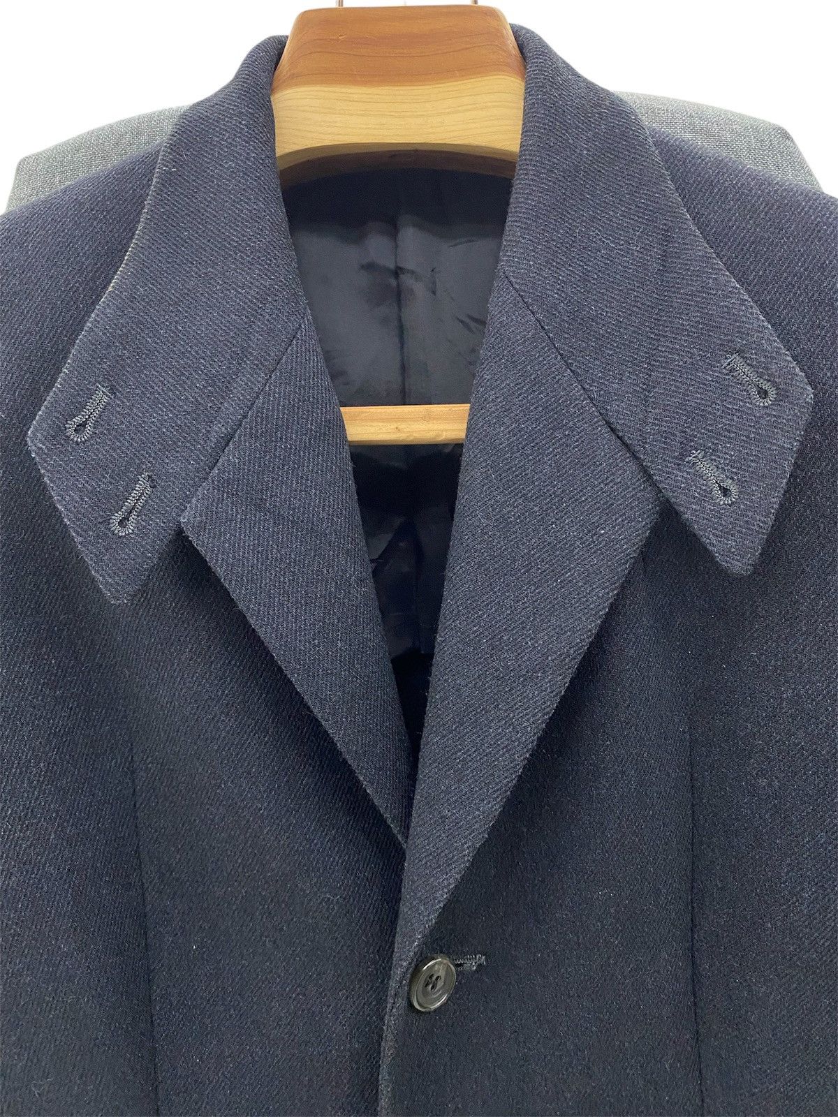 Yohji Yamamoto Vtg Yohji Yamamoto AW95 black gabardine long coat Size S / US 4 / IT 40 - 7 Thumbnail
