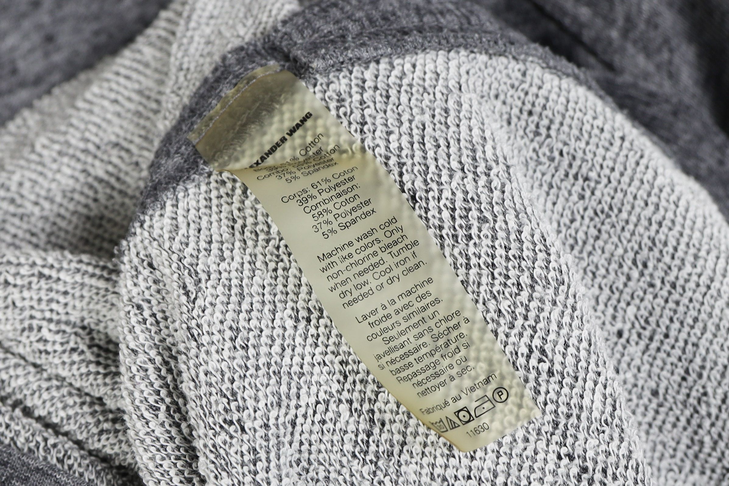 Alexander Wang × T by Alexander Wang Alexander Wang T Melange Gray Sweatshirt Avant Garde Size US S / EU 44-46 / 1 - 5 Thumbnail