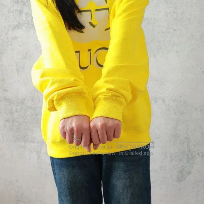 Gucci Gucci Yellow Logo Print Long. Size L / US 10 / IT 46 - 5 Thumbnail