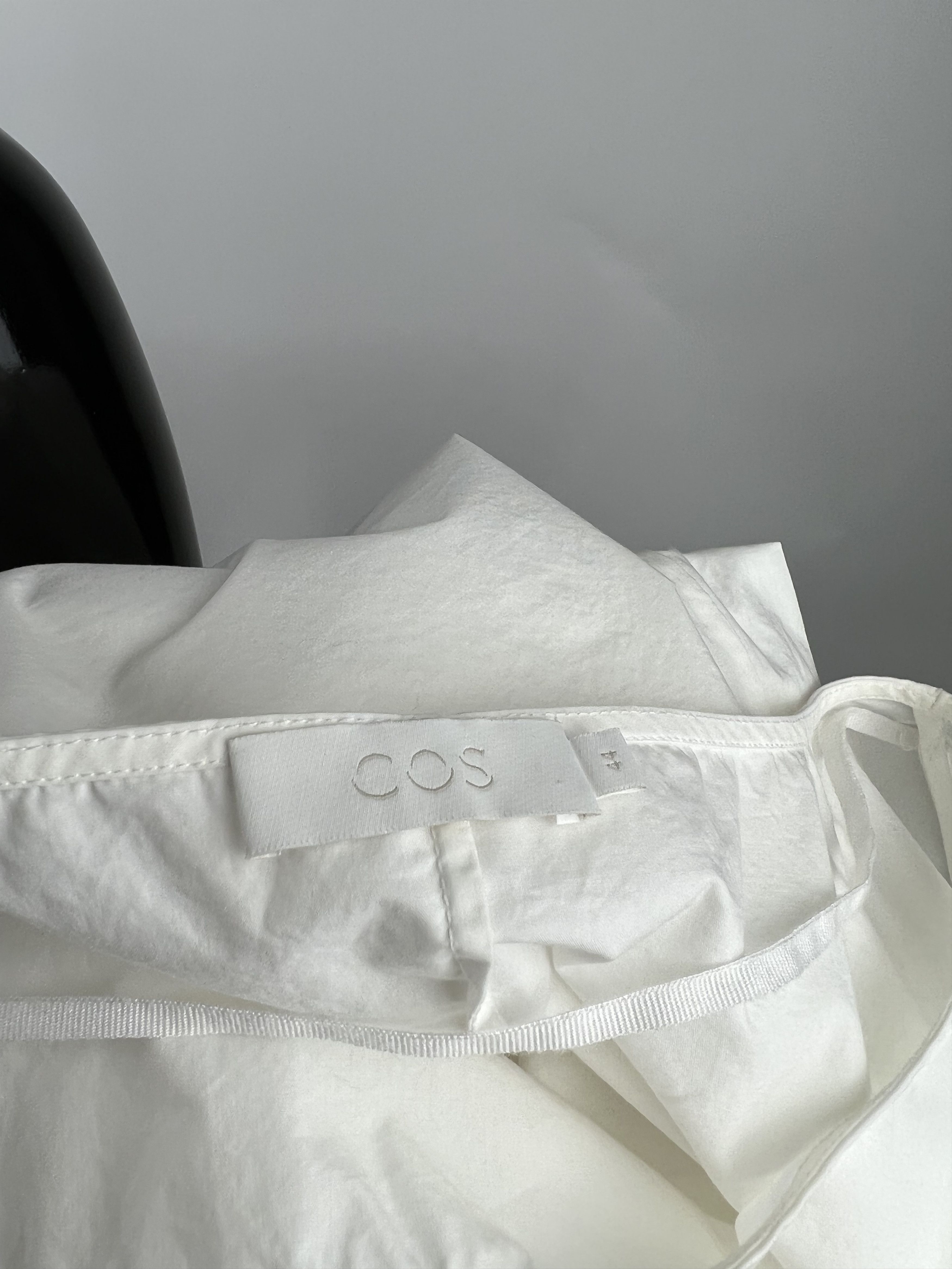Cos COS White Cotton Dress Size 44 XL/XXL Size XL / US 12-14 / IT 48-50 - 5 Thumbnail