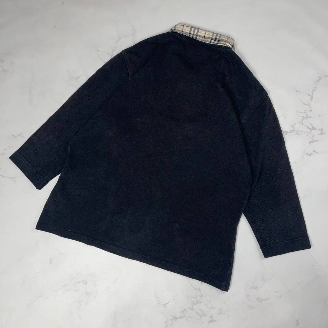 Burberry Rare!! Burberry Polo 3/4 Long Sleeve Tee Size XL Size XL / US 12-14 / IT 48-50 - 9 Thumbnail
