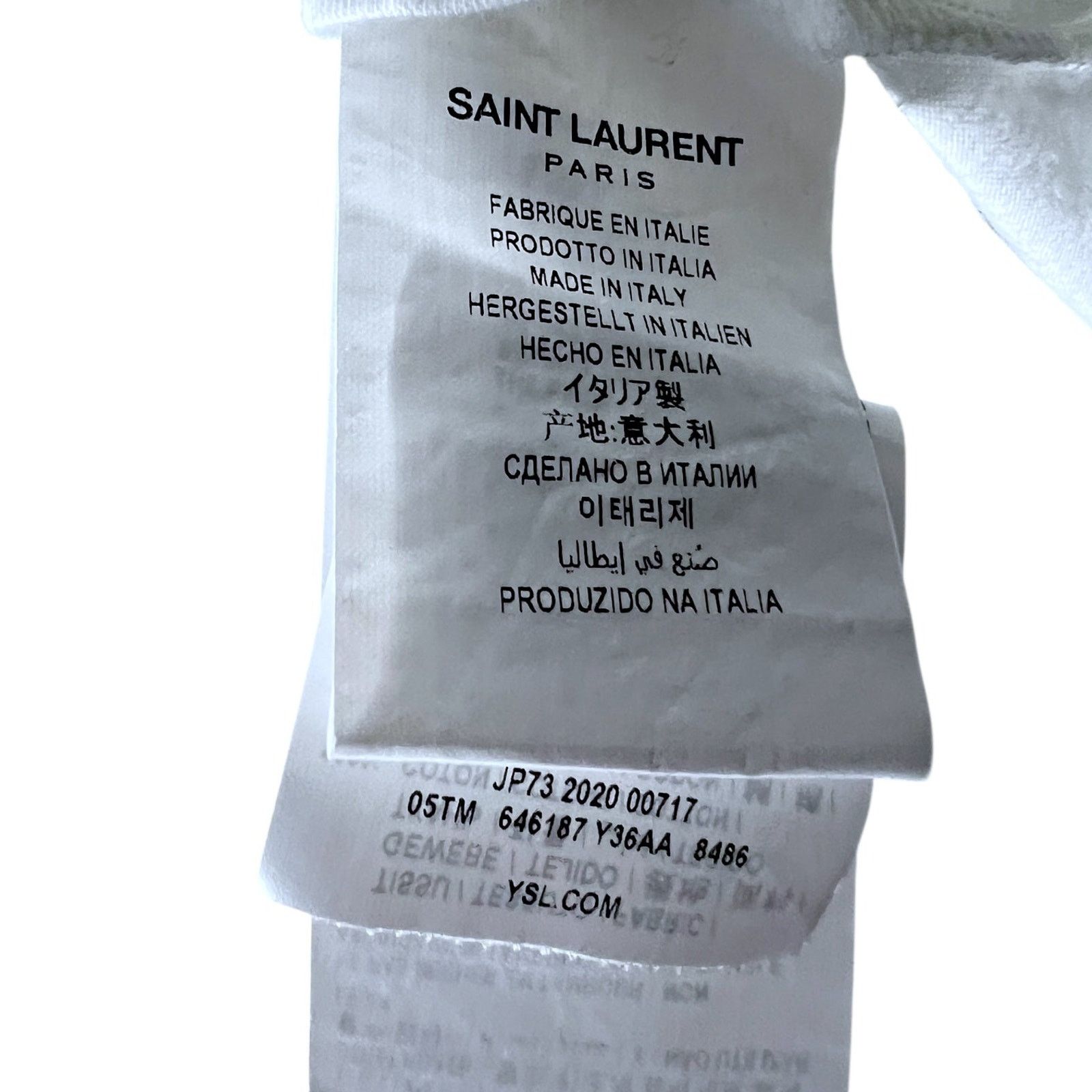 Saint Laurent Paris Saint Laurent Paris Women's S Distressed Palm VHS T-Shirt Size S / US 4 / IT 40 - 10 Thumbnail