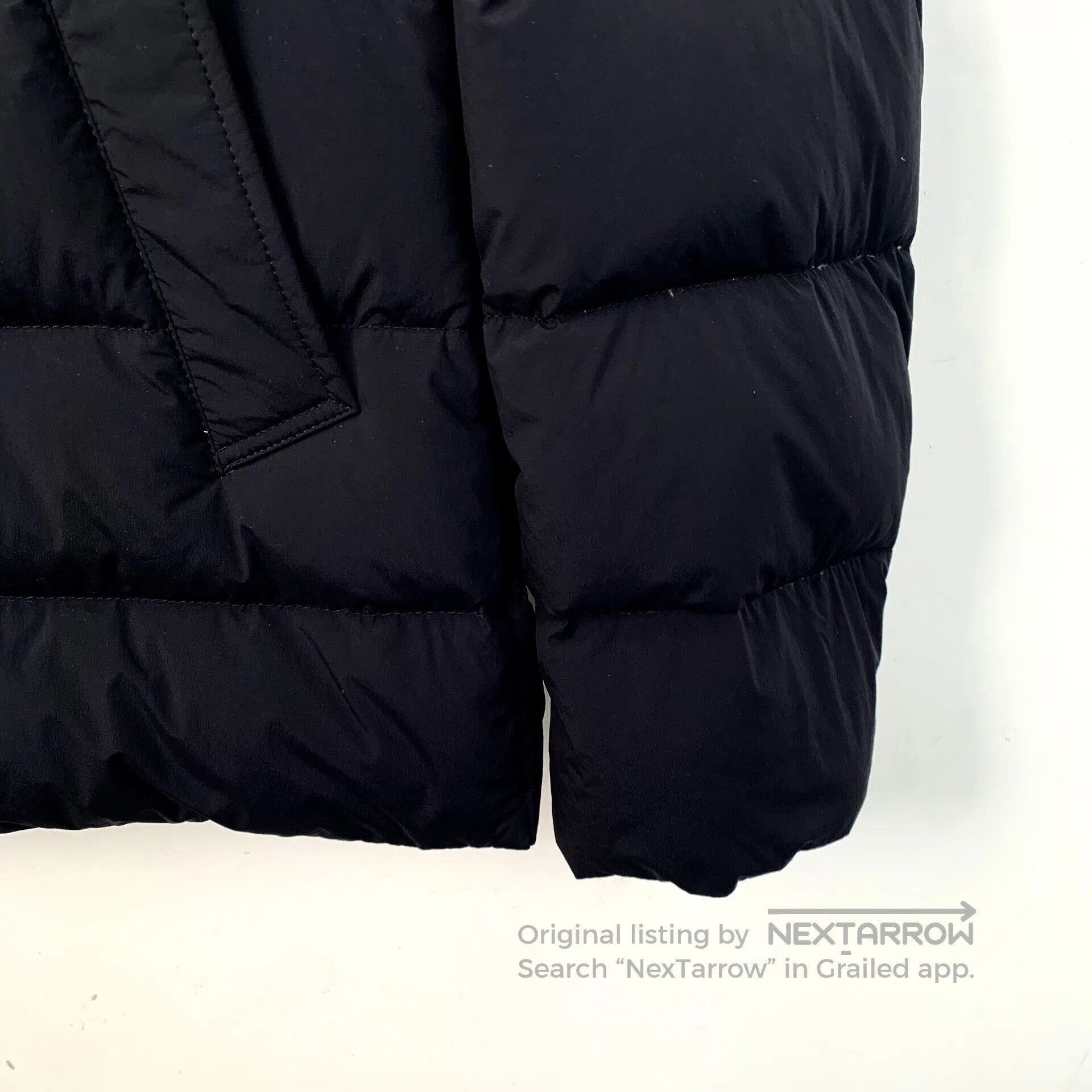 Moncler Moncler Black Logo Patch Hooded Double-Breasted Down Jacke Size US M / EU 48-50 / 2 - 4 Thumbnail