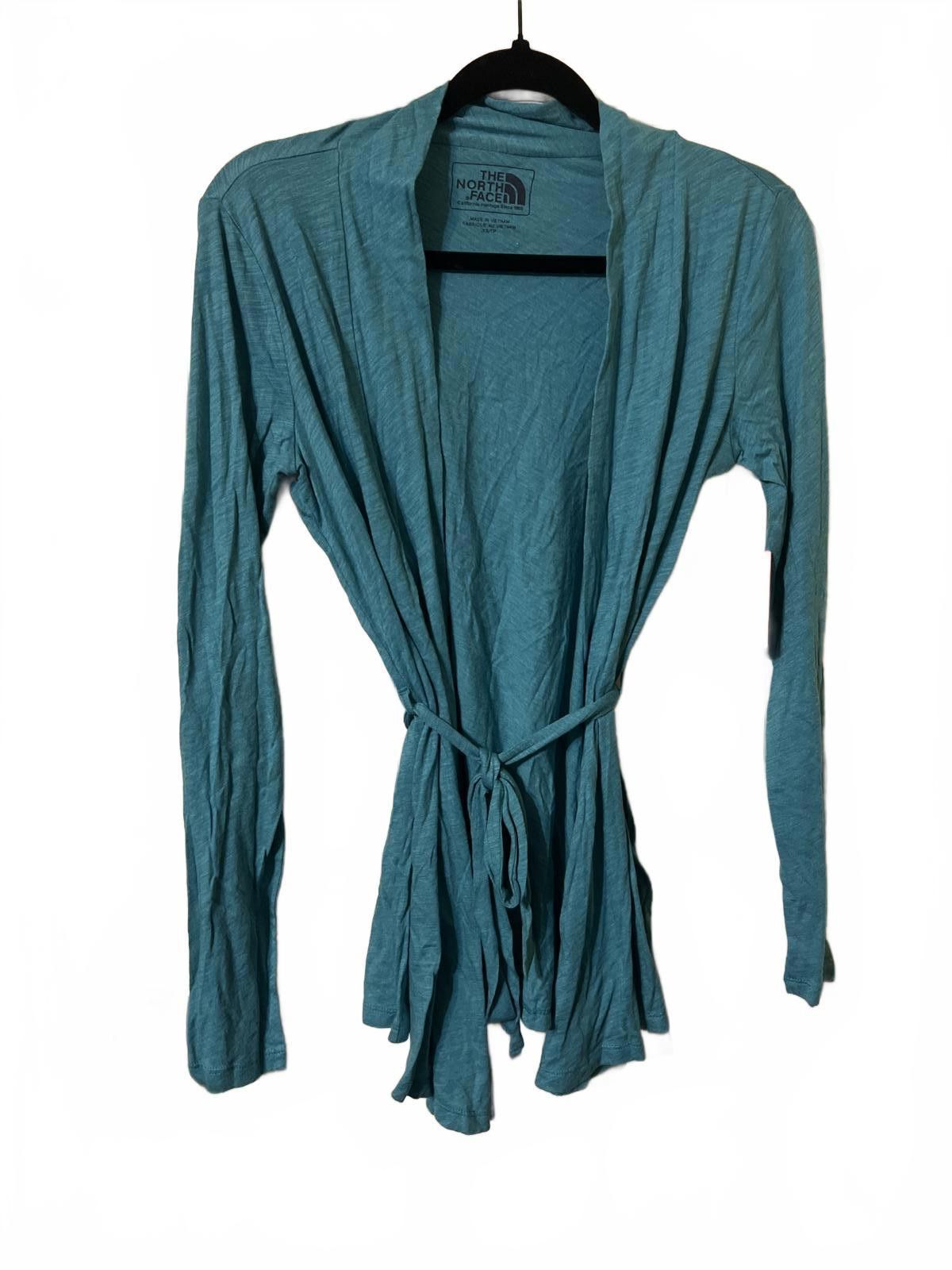 The North Face The North Face Women's Wrap Cardigan Sweater, XS, Teal Size XS / US 0-2 / IT 36-38 - 2 Thumbnail
