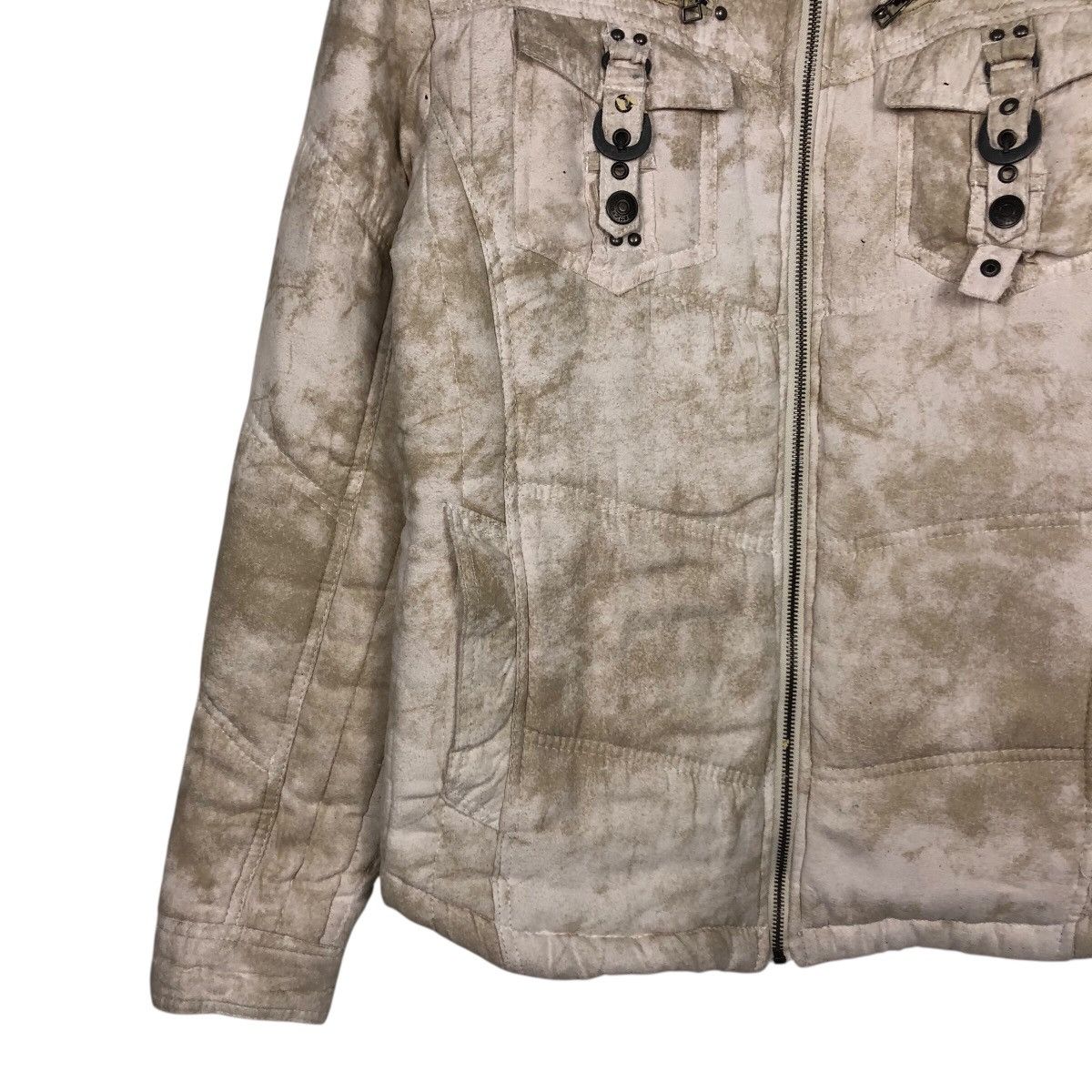 Japanese Brand in the Attic Tie-Dye Moto Jacket Zip Front Utility Pockets Size US L / EU 52-54 / 3 - 5 Thumbnail