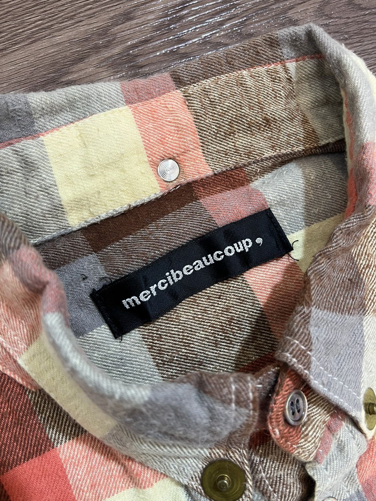 mercibeaucoup Issey Miyake by Mercibeaucoup Double Sleeve Flannel Shirt Size US L / EU 52-54 / 3 - 12 Thumbnail