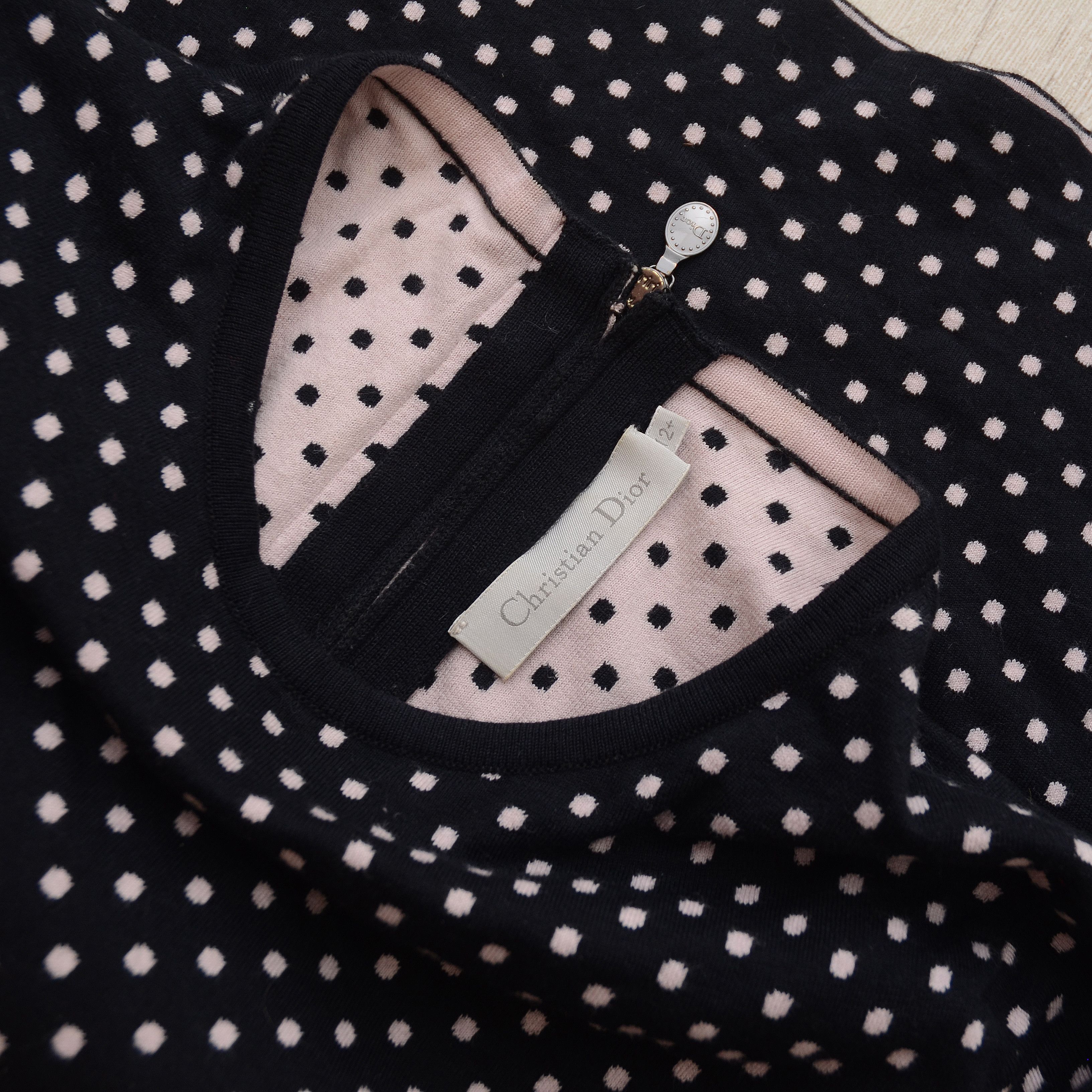Christian Dior Monsieur Christian Dior Women's Polka Dot T-Shirt XS-S Authentic Size XS / US 0-2 / IT 36-38 - 10 Thumbnail