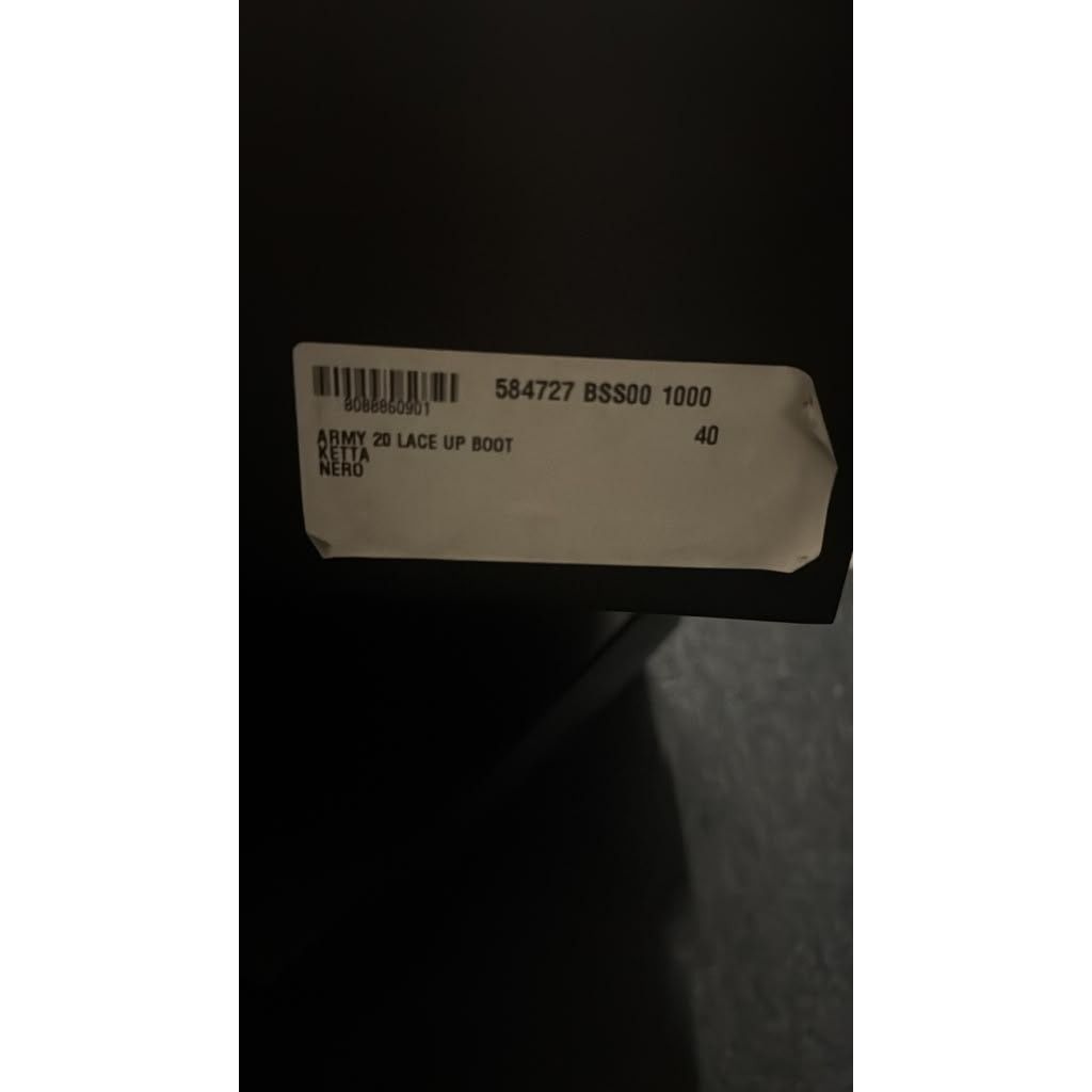 Saint Laurent Paris o1rshd1 Embroidered Army 20 Lace Up Boots in Ketta in Black Size US 7 / EU 40 - 12 Thumbnail