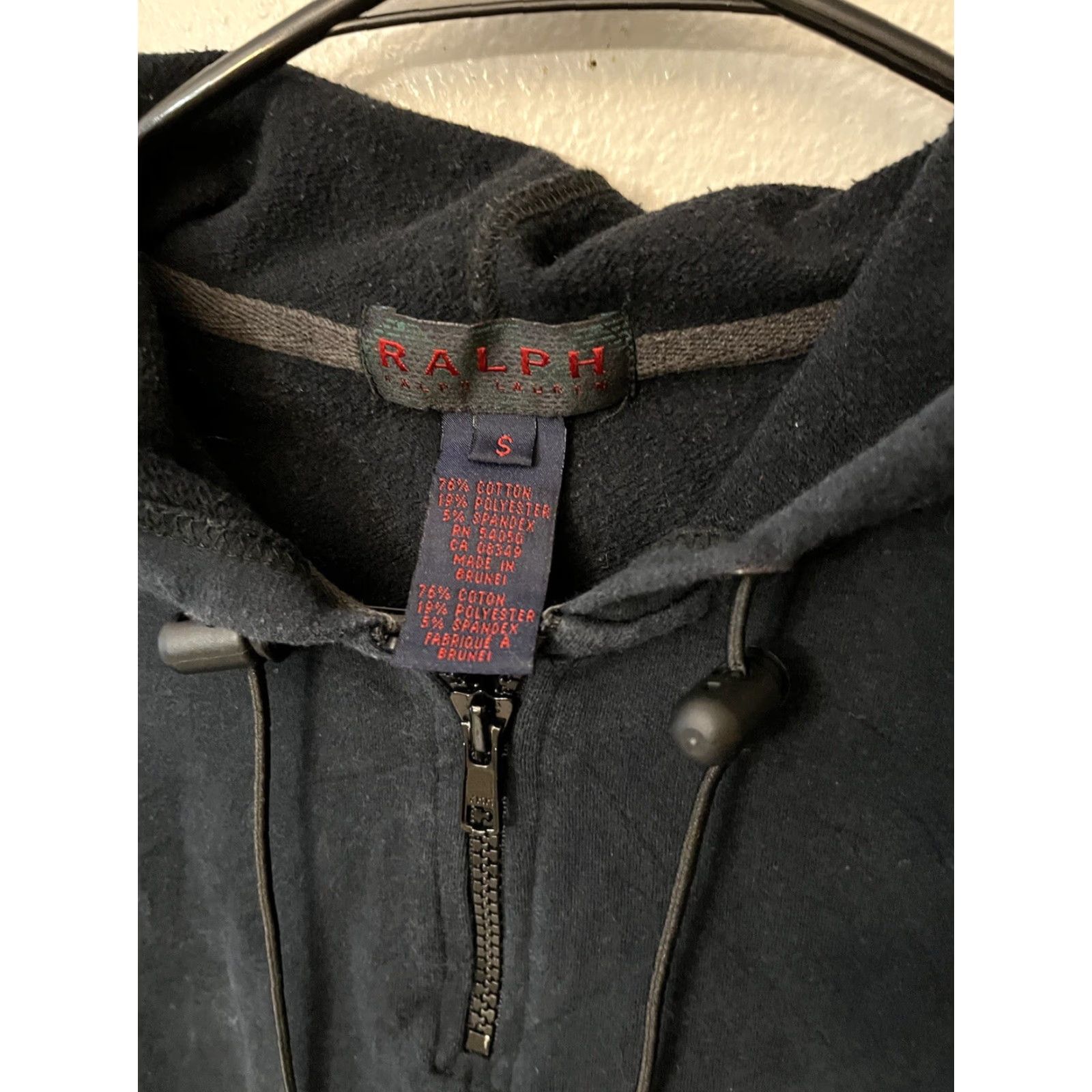 Polo Ralph Lauren Ralph Lauren Hoodie Jacket Women Small Distressed Full Zip Hooded Black Shirt/Coat? Size S / US 4 / IT 40 - 3 Thumbnail