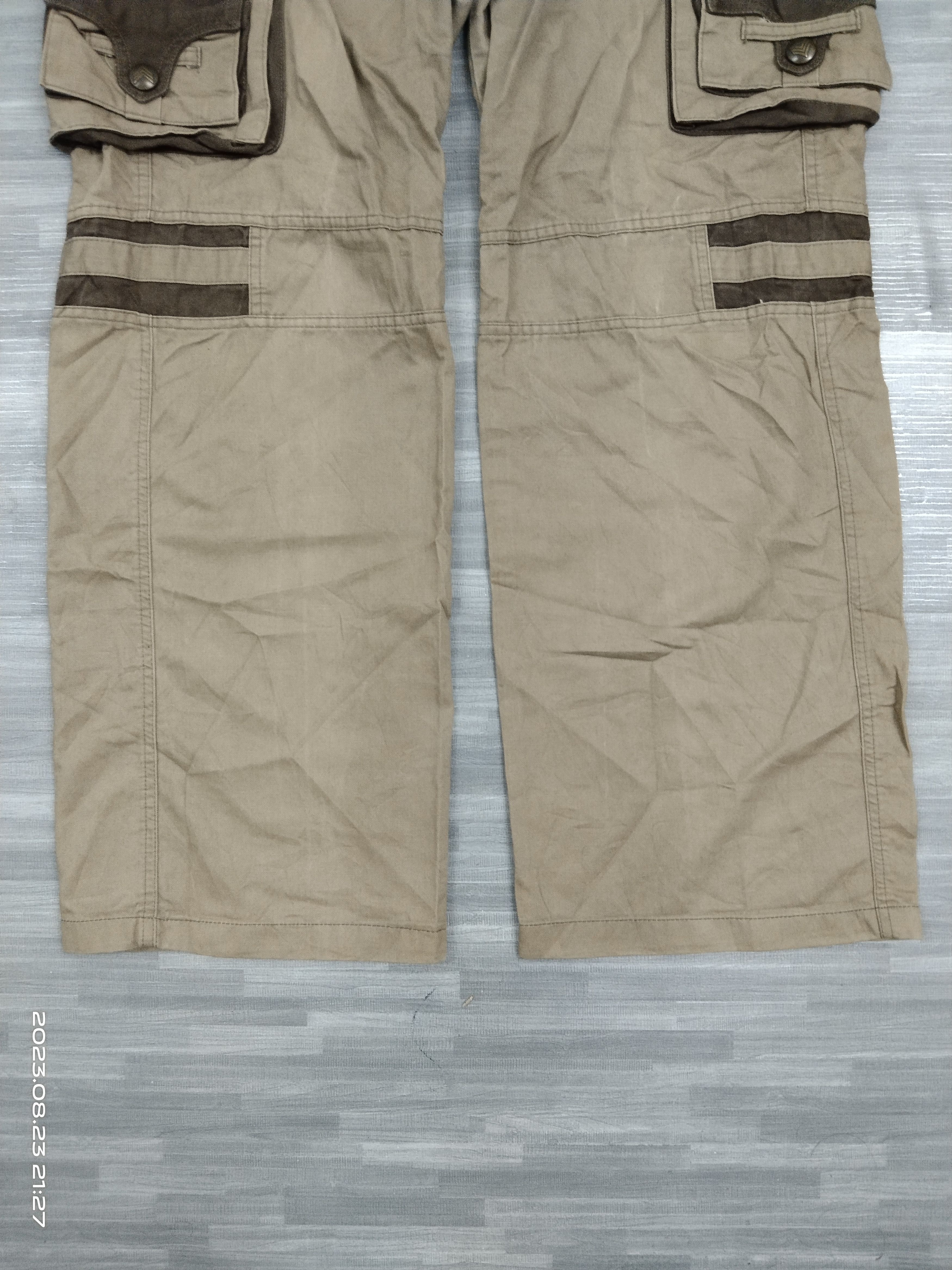 Designer BAGGY MULTIPOCKET BLUE LUIS CARGO PANTS Size US 35 - 7 Thumbnail