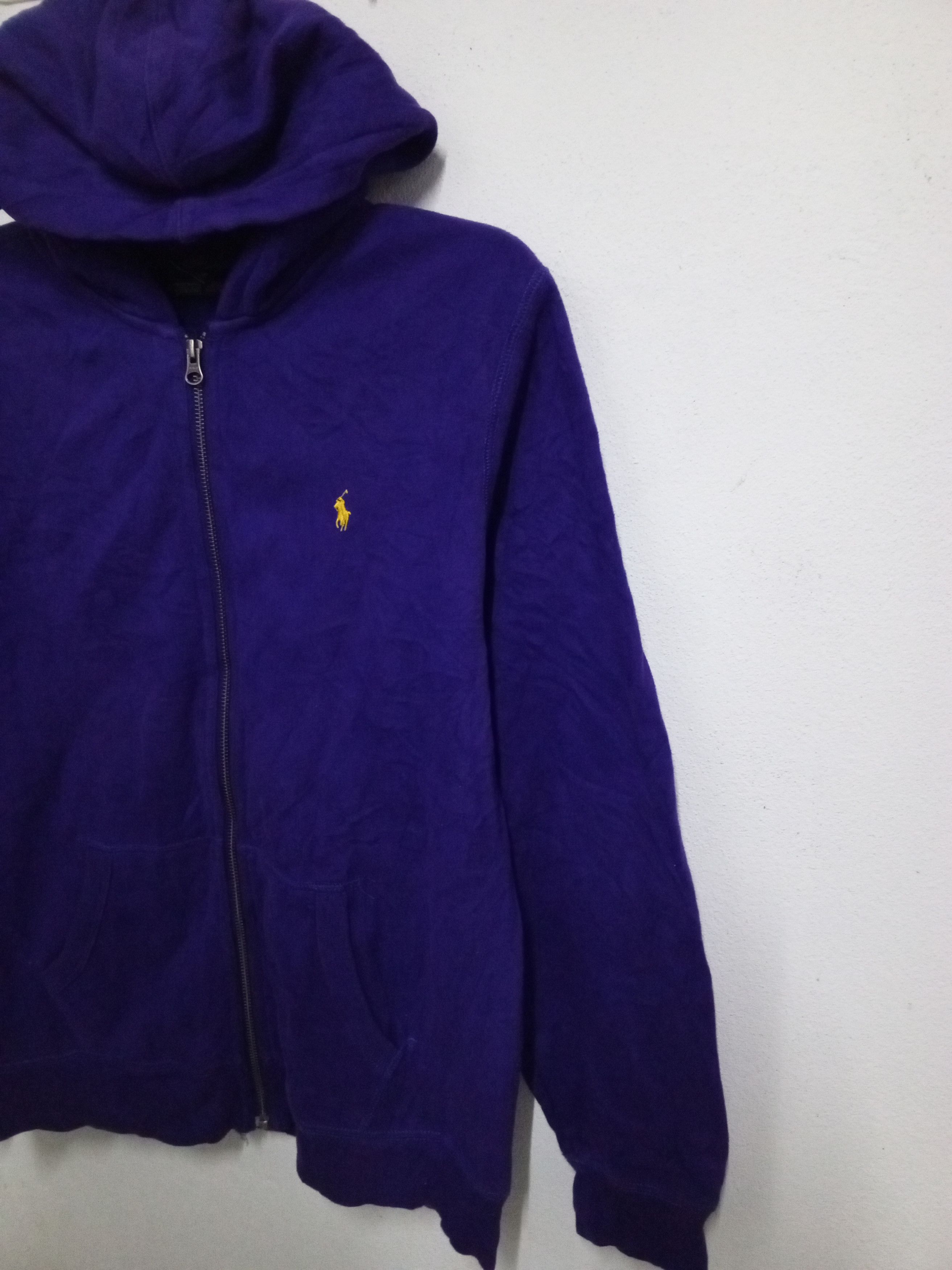 Polo Ralph Lauren Y2K POLO RALPH LAUREN HODDIES ZIPPER PONY YELLOW Size US L / EU 52-54 / 3 - 3 Thumbnail
