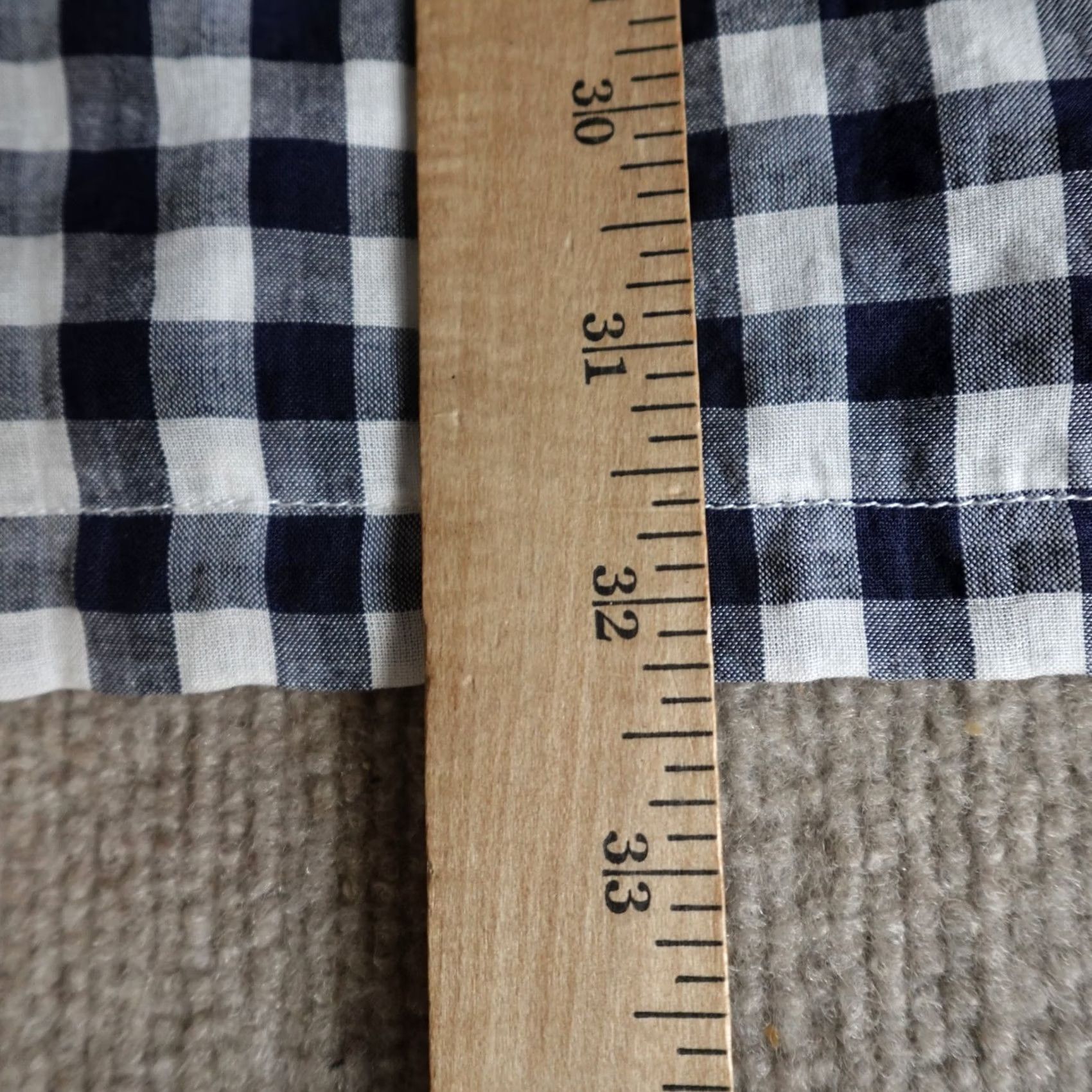 Onia Onia Mens Shirt XL Blue Camp Collar Gingham Plaid NEW Shirt XL Blue Size US XL / EU 56 / 4 - 5 Thumbnail